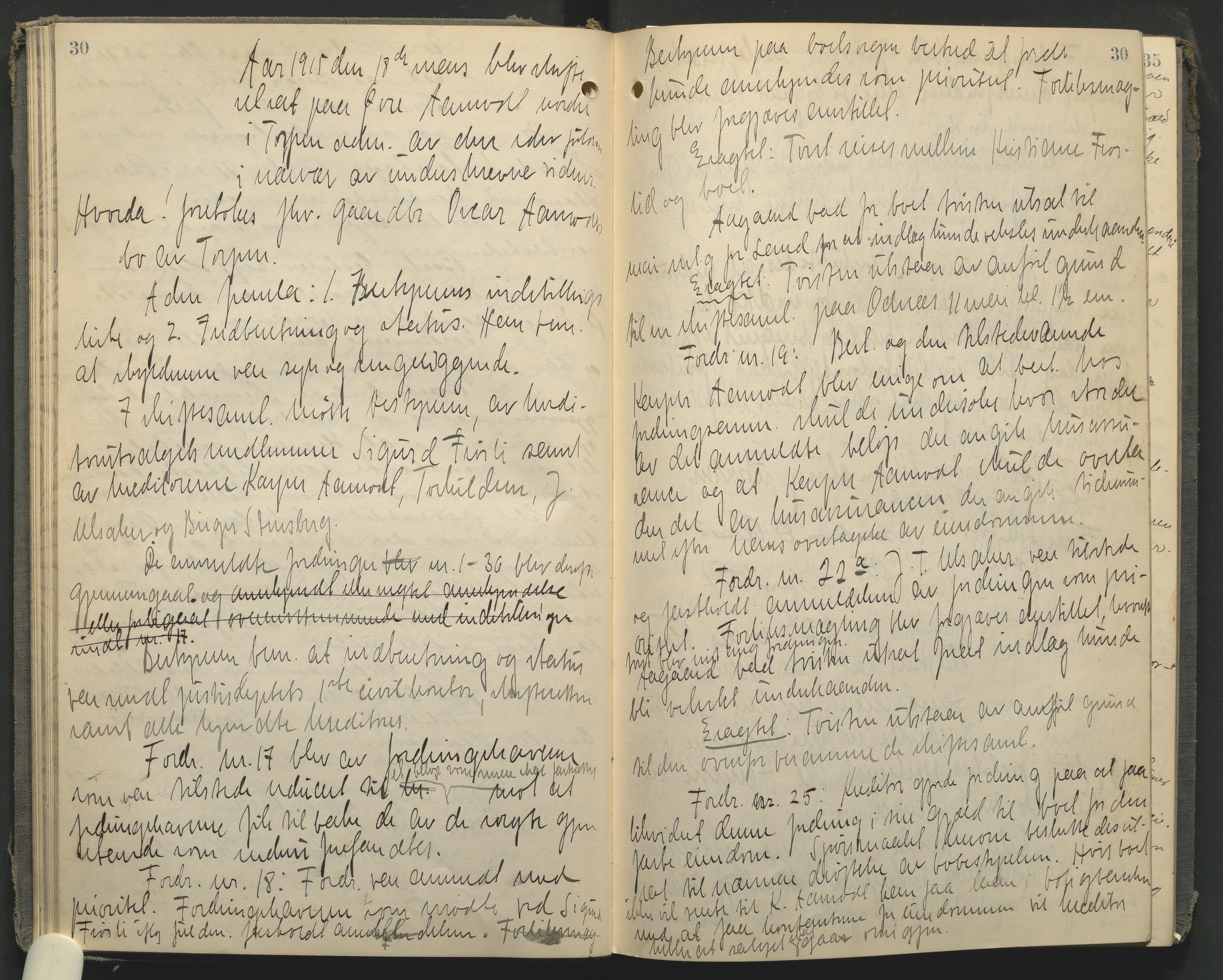 Hadeland og Land tingrett, AV/SAH-TING-010/J/Jc/L0010: Skifteforhandlingsprotokoll, 1914-1920, p. 30