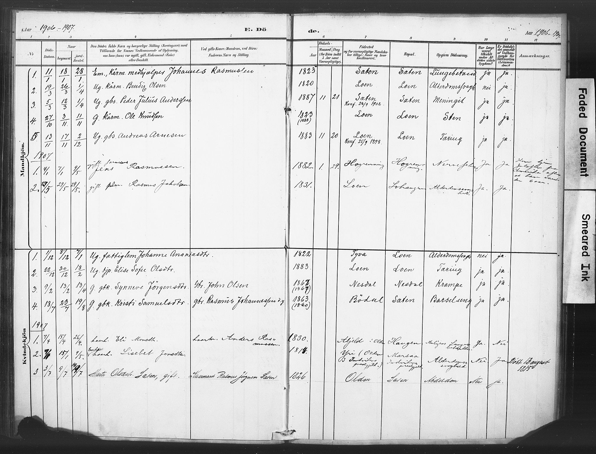 Stryn Sokneprestembete, AV/SAB-A-82501: Parish register (official) no. C 1, 1878-1907