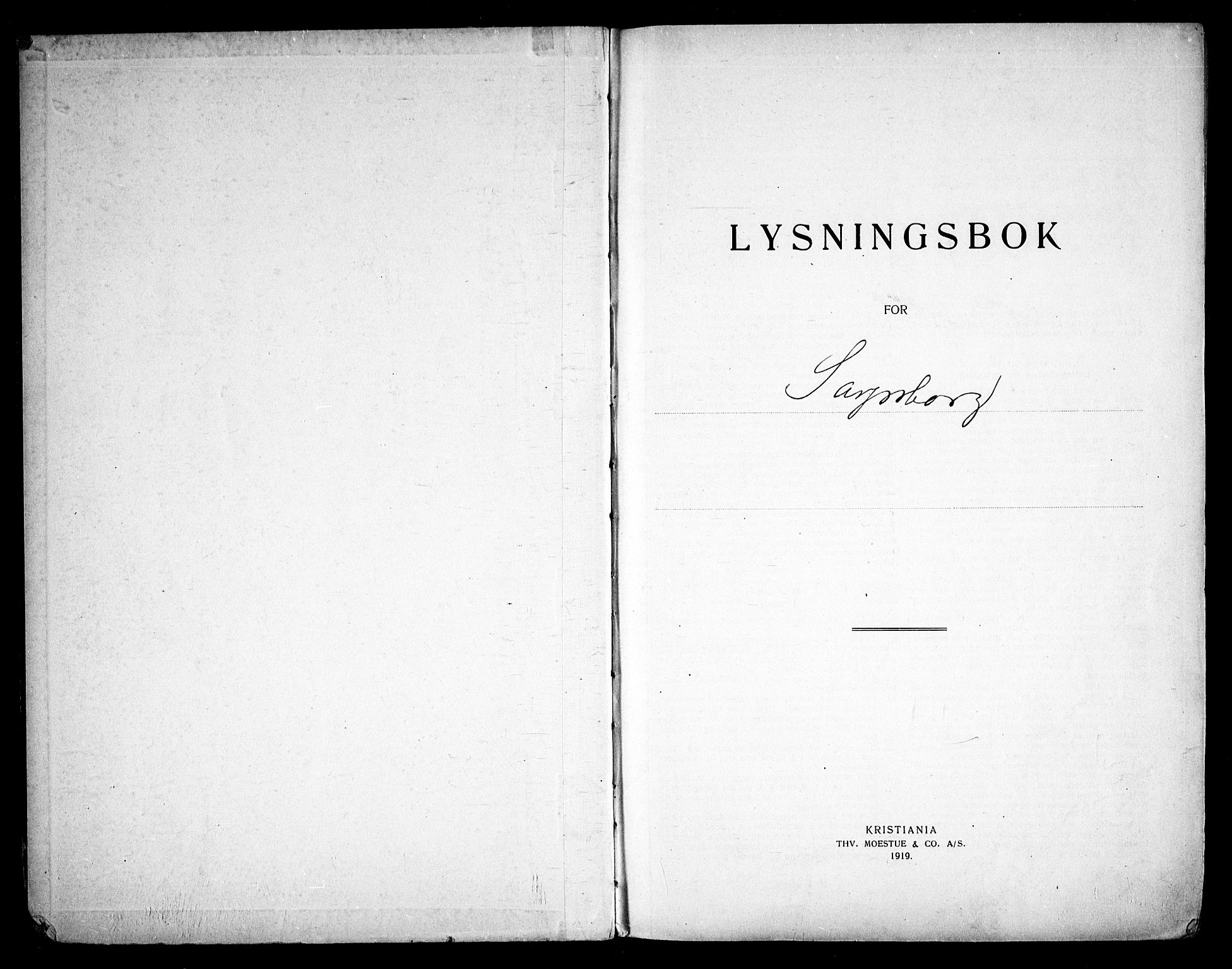 Sarpsborg prestekontor Kirkebøker, SAO/A-2006/H/Ha/L0003: Banns register no. 3, 1920-1935