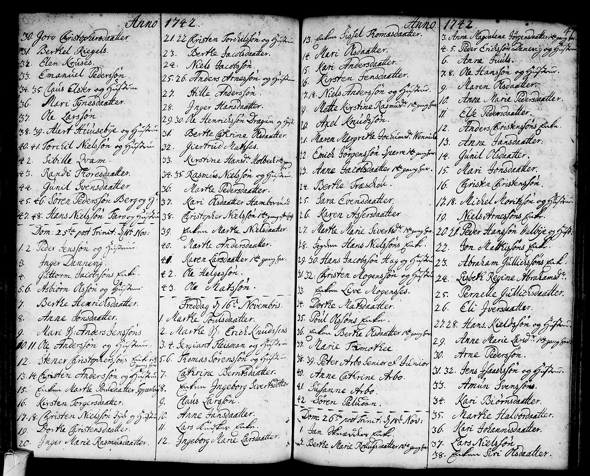 Strømsø kirkebøker, SAKO/A-246/F/Fa/L0006: Parish register (official) no. I 6, 1740-1747, p. 47