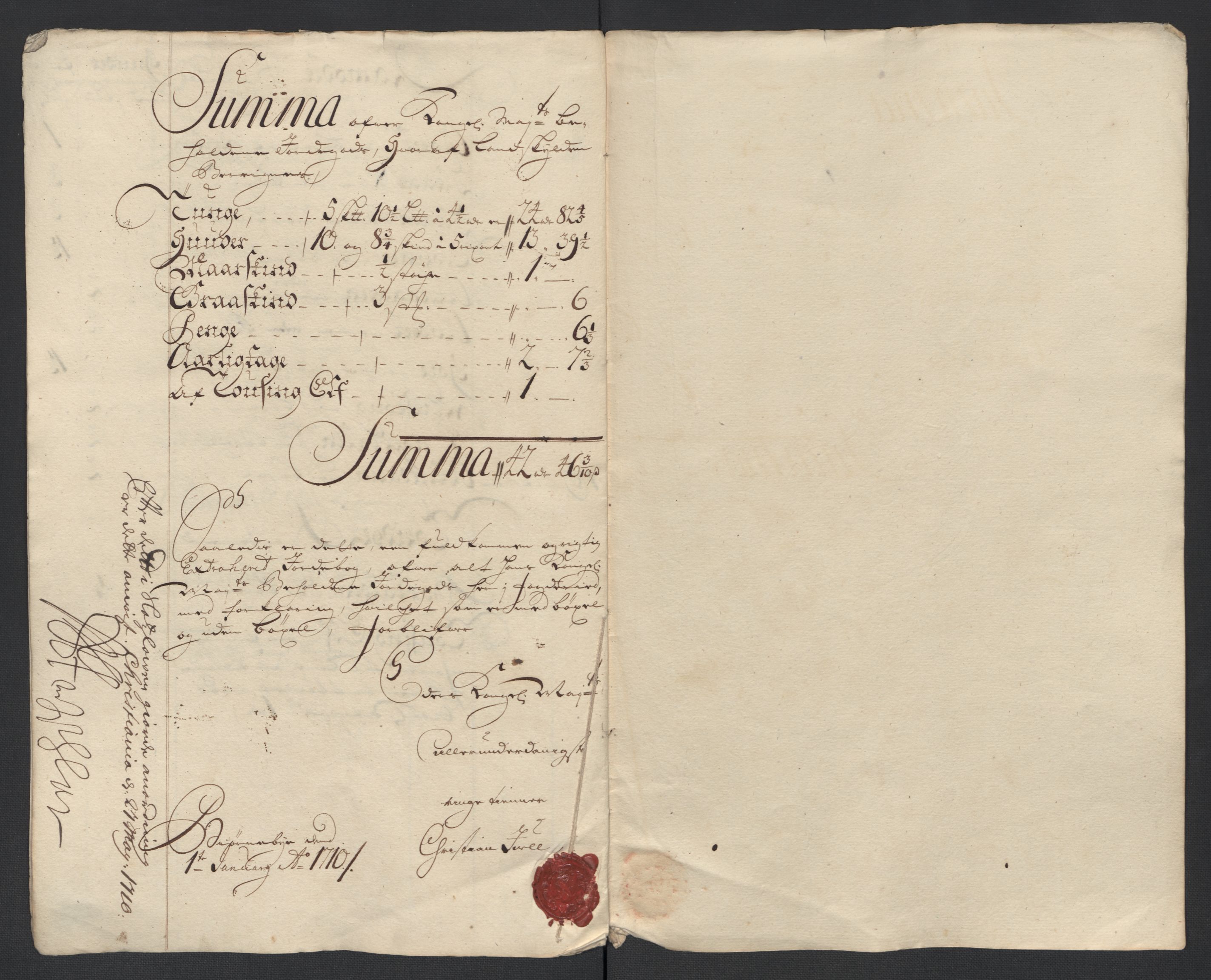 Rentekammeret inntil 1814, Reviderte regnskaper, Fogderegnskap, AV/RA-EA-4092/R13/L0846: Fogderegnskap Solør, Odal og Østerdal, 1709, p. 25