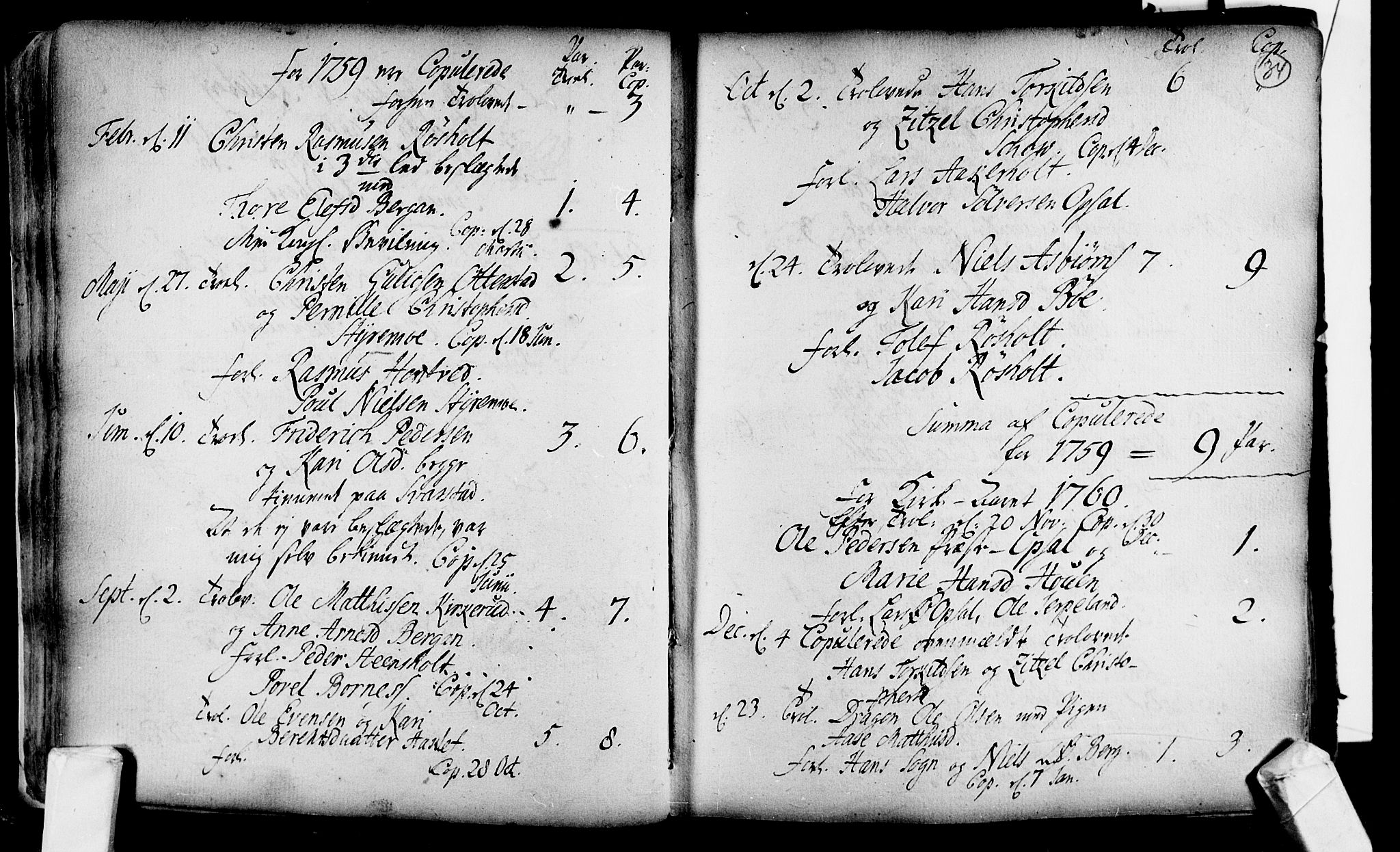 Lardal kirkebøker, SAKO/A-350/F/Fa/L0004: Parish register (official) no. i 4, 1733-1815, p. 34