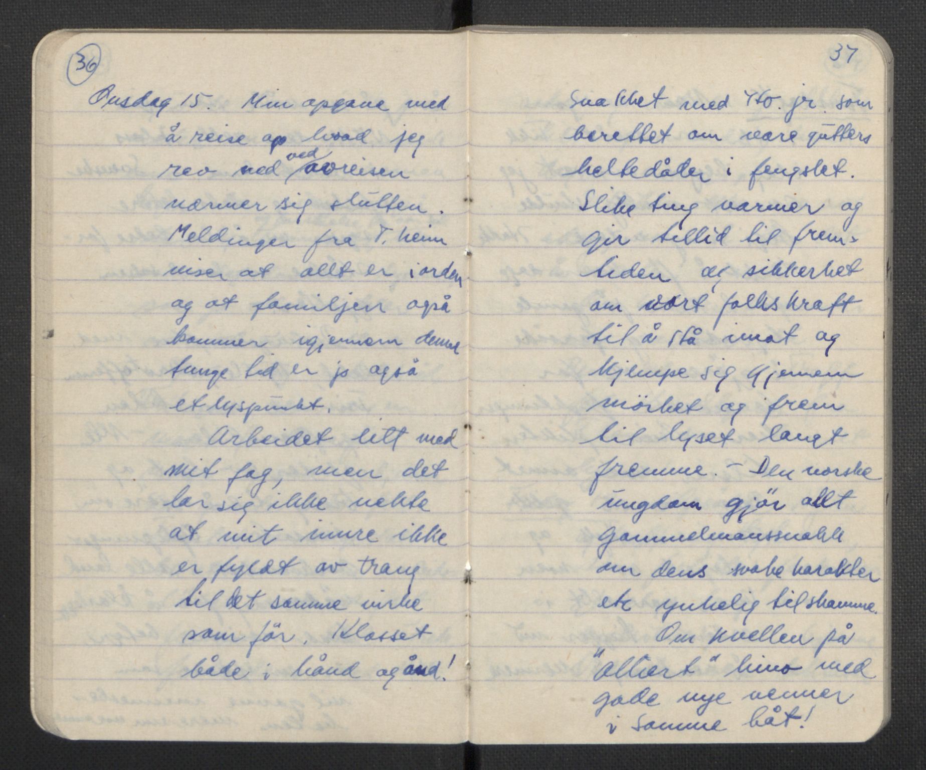 Tronstad, Leif, AV/RA-PA-0354/F/L0001: Dagbøker, 1941-1945, p. 22
