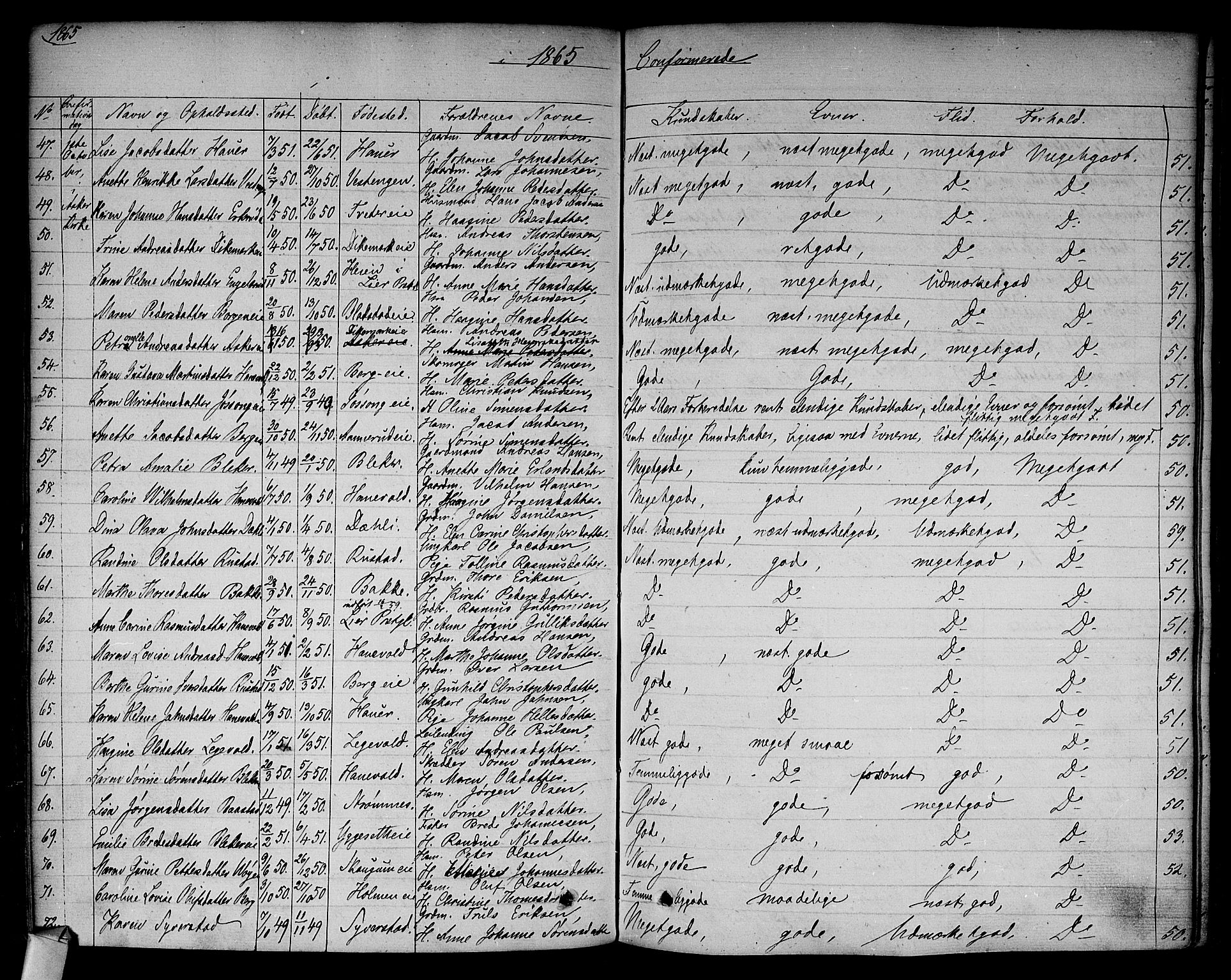 Asker prestekontor Kirkebøker, AV/SAO-A-10256a/F/Fa/L0009: Parish register (official) no. I 9, 1825-1878, p. 232