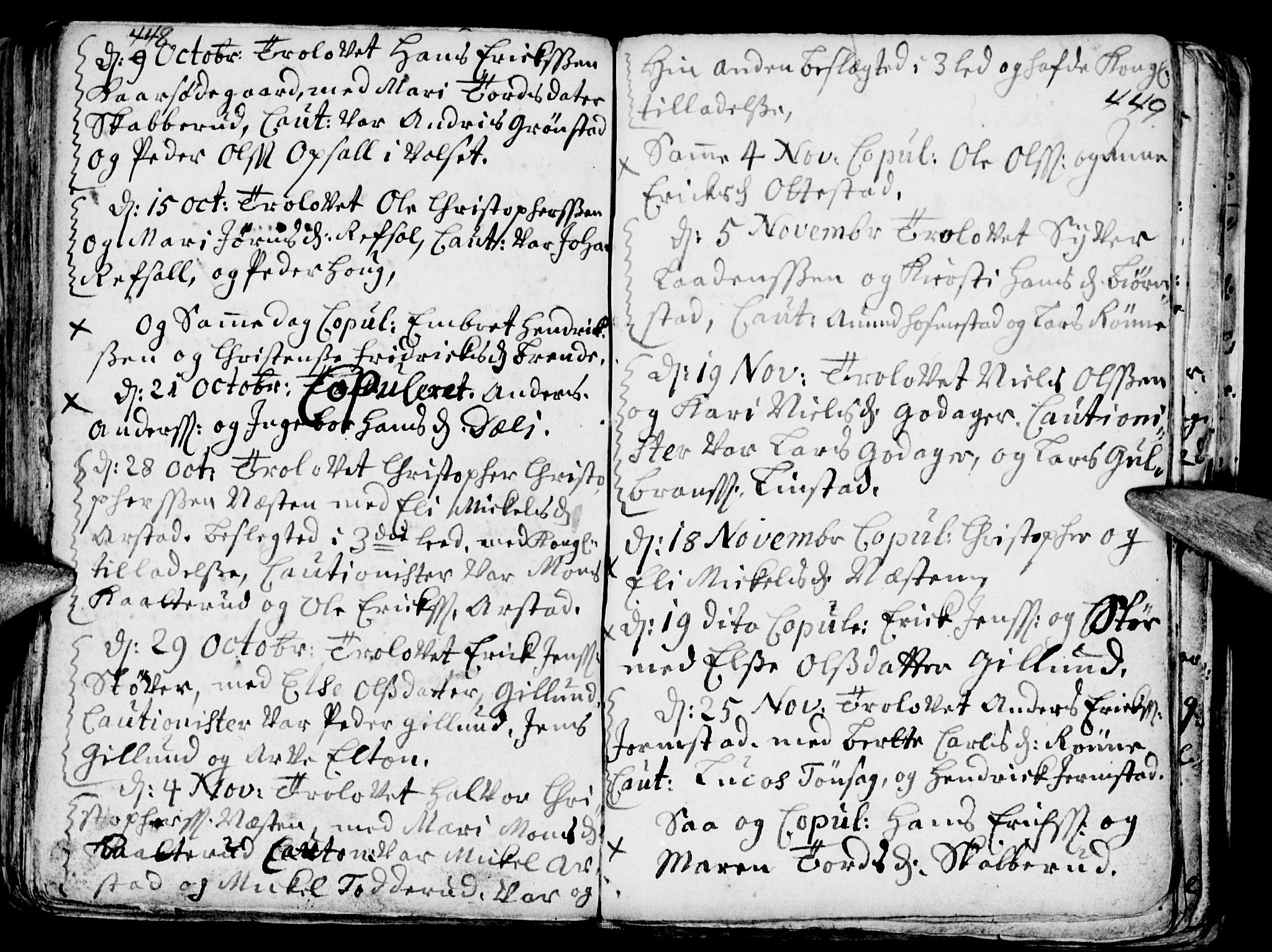 Stange prestekontor, AV/SAH-PREST-002/K/L0002: Parish register (official) no. 2, 1724-1740, p. 448-449