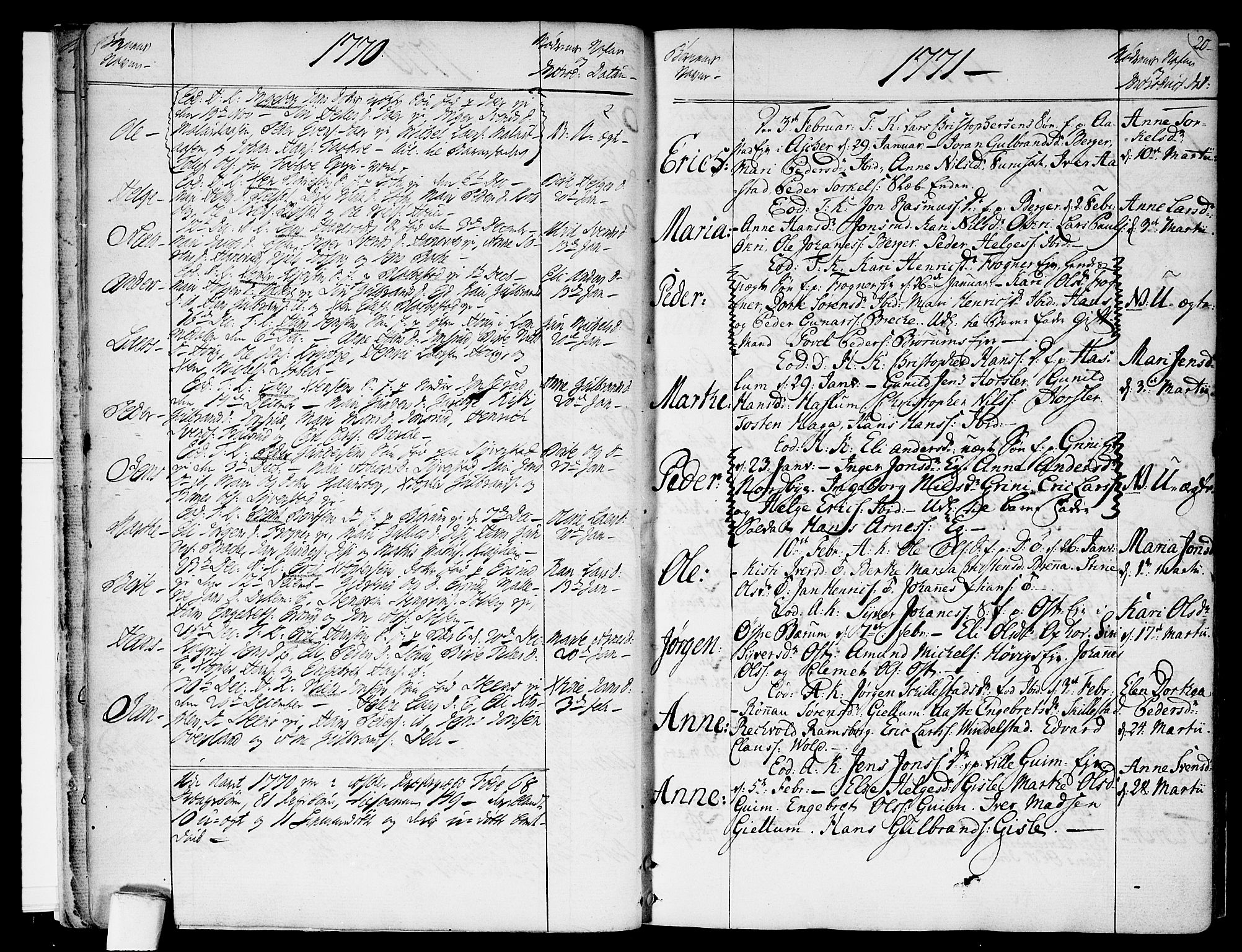 Asker prestekontor Kirkebøker, SAO/A-10256a/F/Fa/L0003: Parish register (official) no. I 3, 1767-1807, p. 20