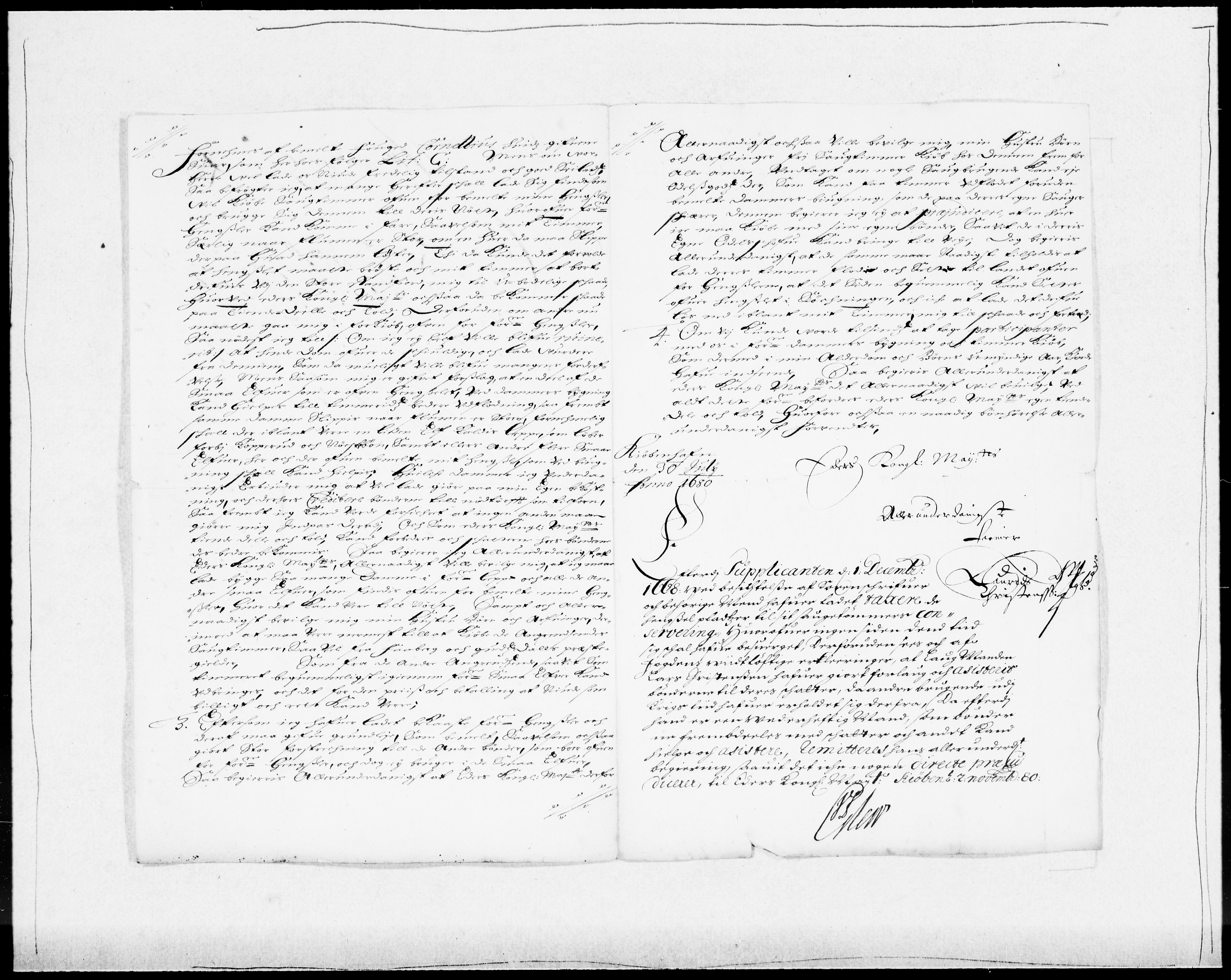 Danske Kanselli 1572-1799, RA/EA-3023/F/Fc/Fcc/Fcca/L0033: Norske innlegg 1572-1799, 1680-1681, p. 268