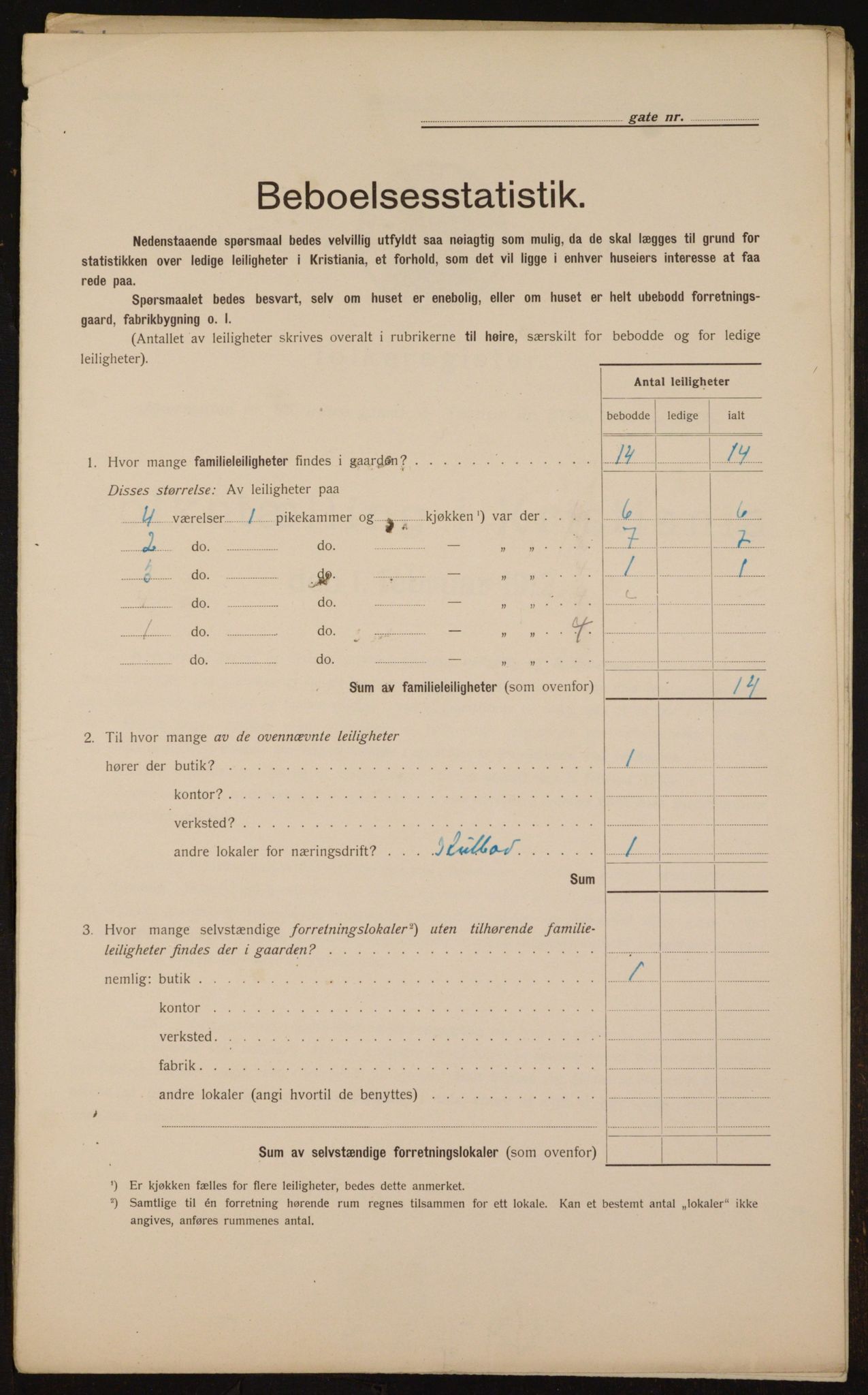 OBA, Municipal Census 1912 for Kristiania, 1912, p. 50311