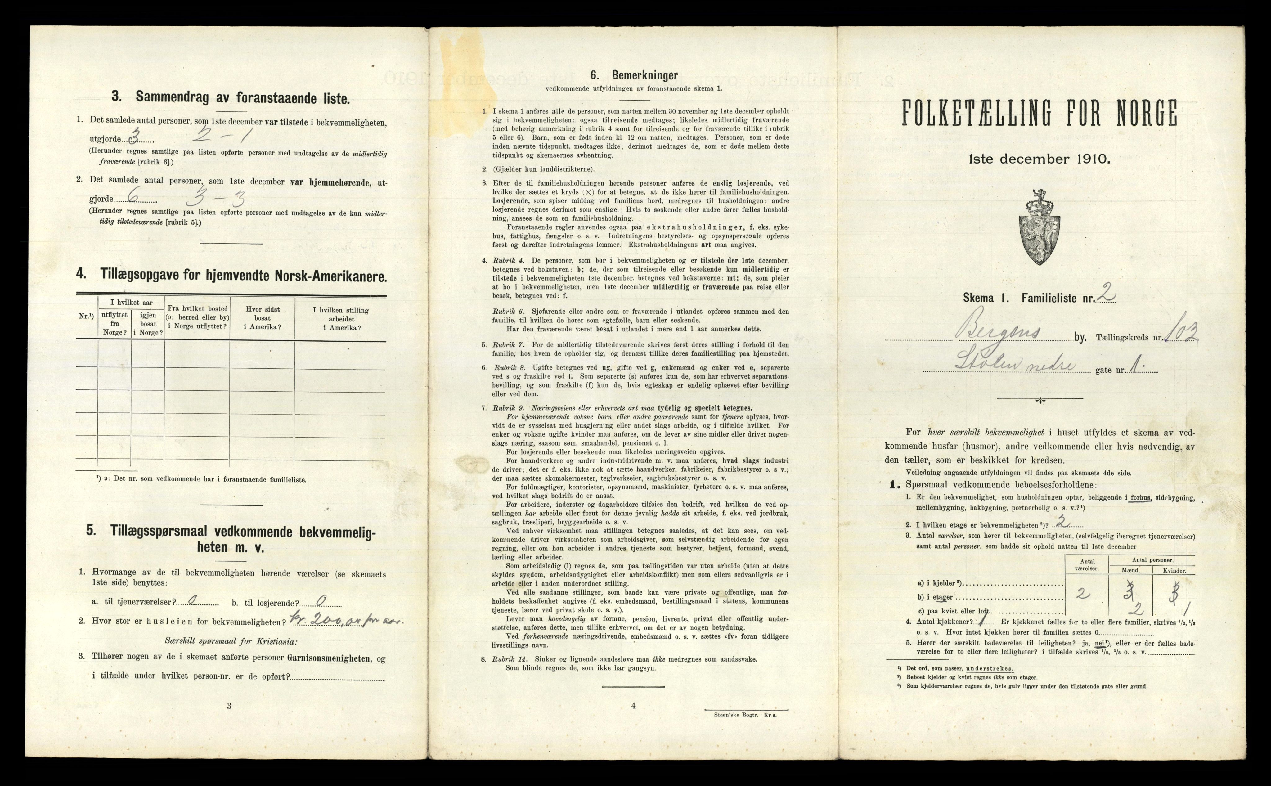 RA, 1910 census for Bergen, 1910, p. 35401