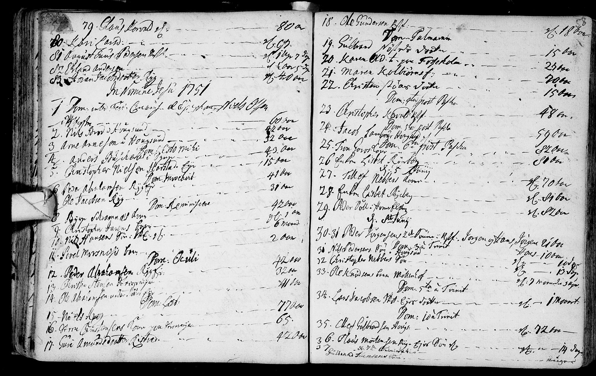 Eiker kirkebøker, AV/SAKO-A-4/F/Fa/L0007: Parish register (official) no. I 7 /1, 1733-1808, p. 58