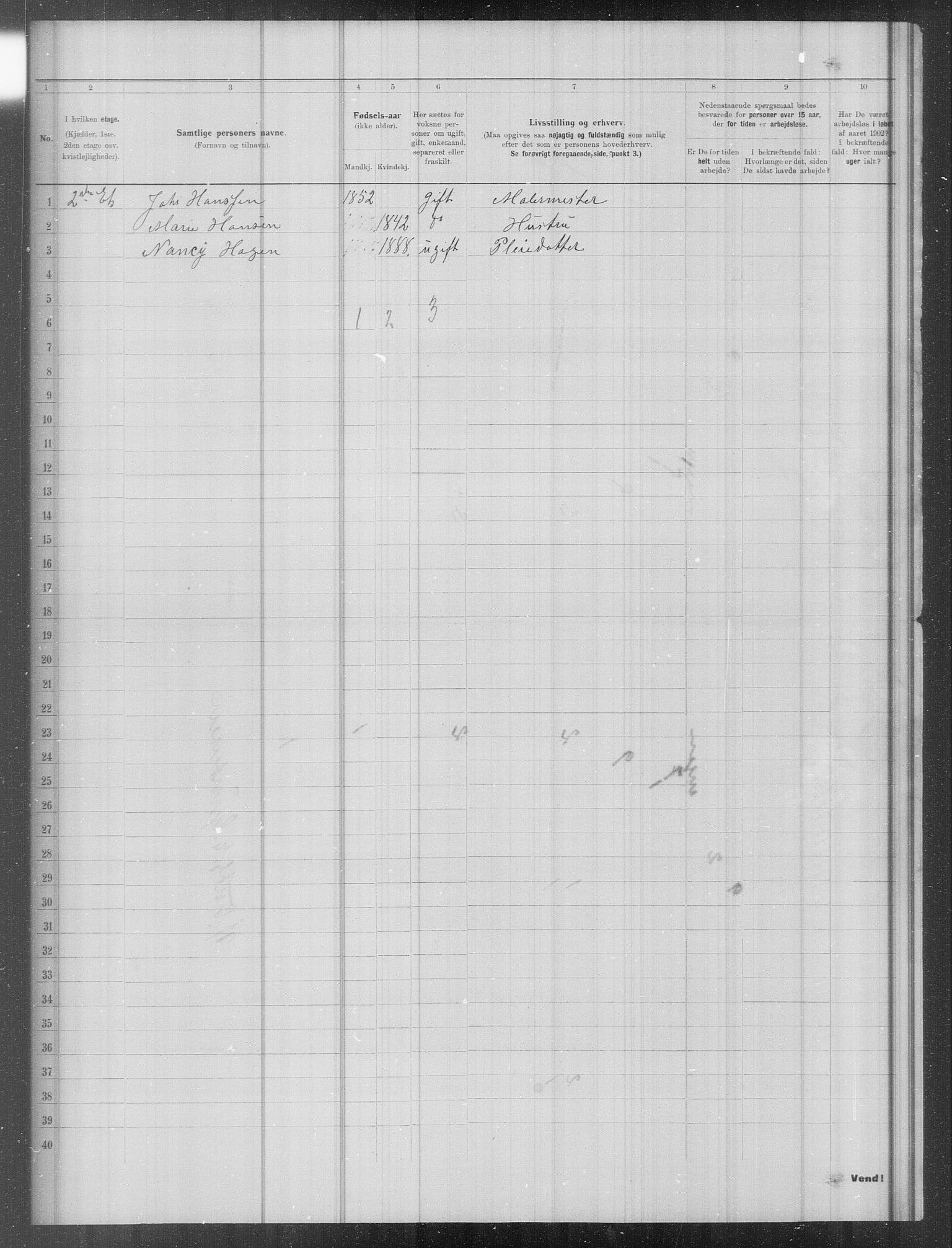 OBA, Municipal Census 1902 for Kristiania, 1902, p. 13201