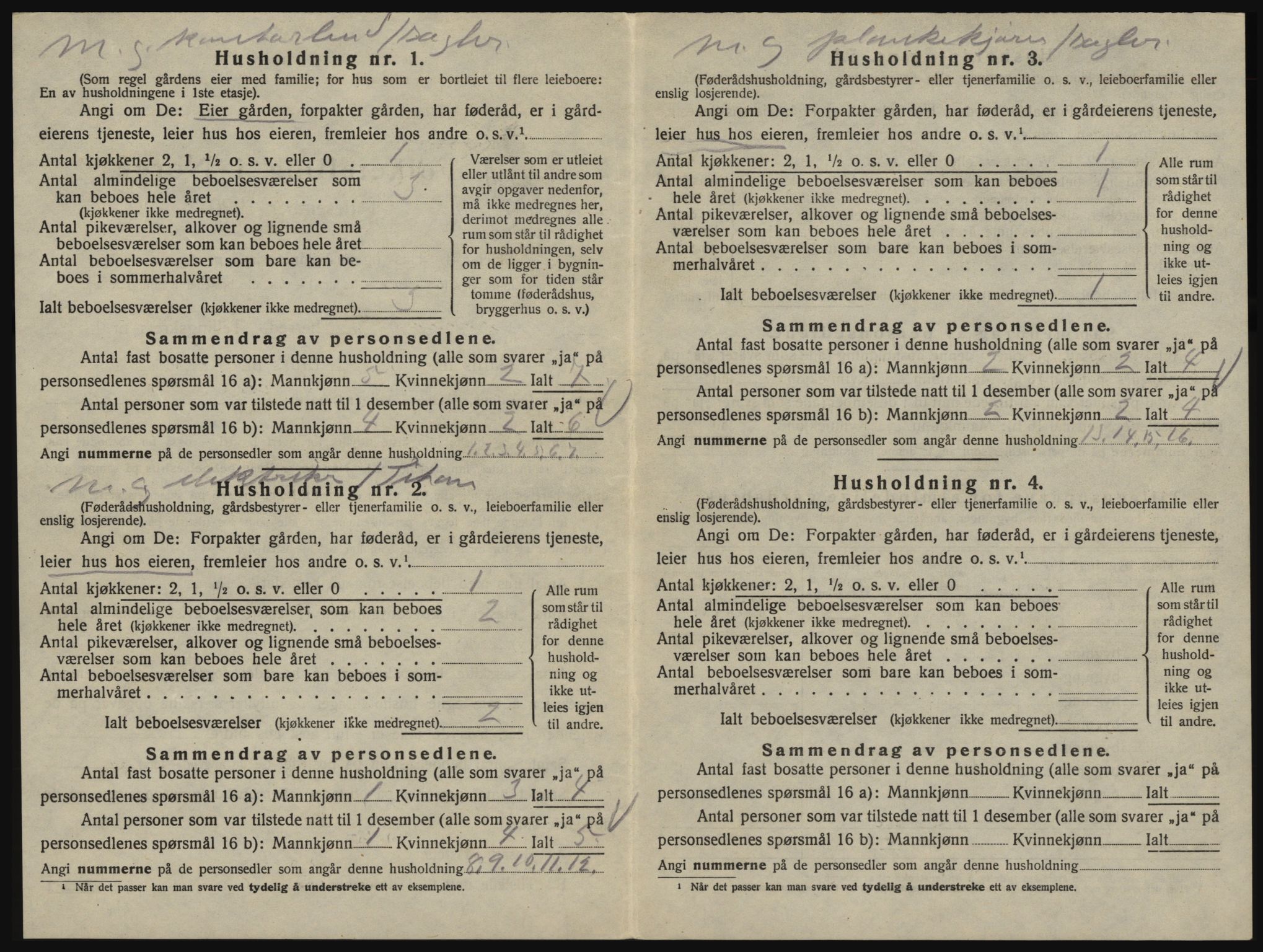 SAO, 1920 census for Glemmen, 1920, p. 2120