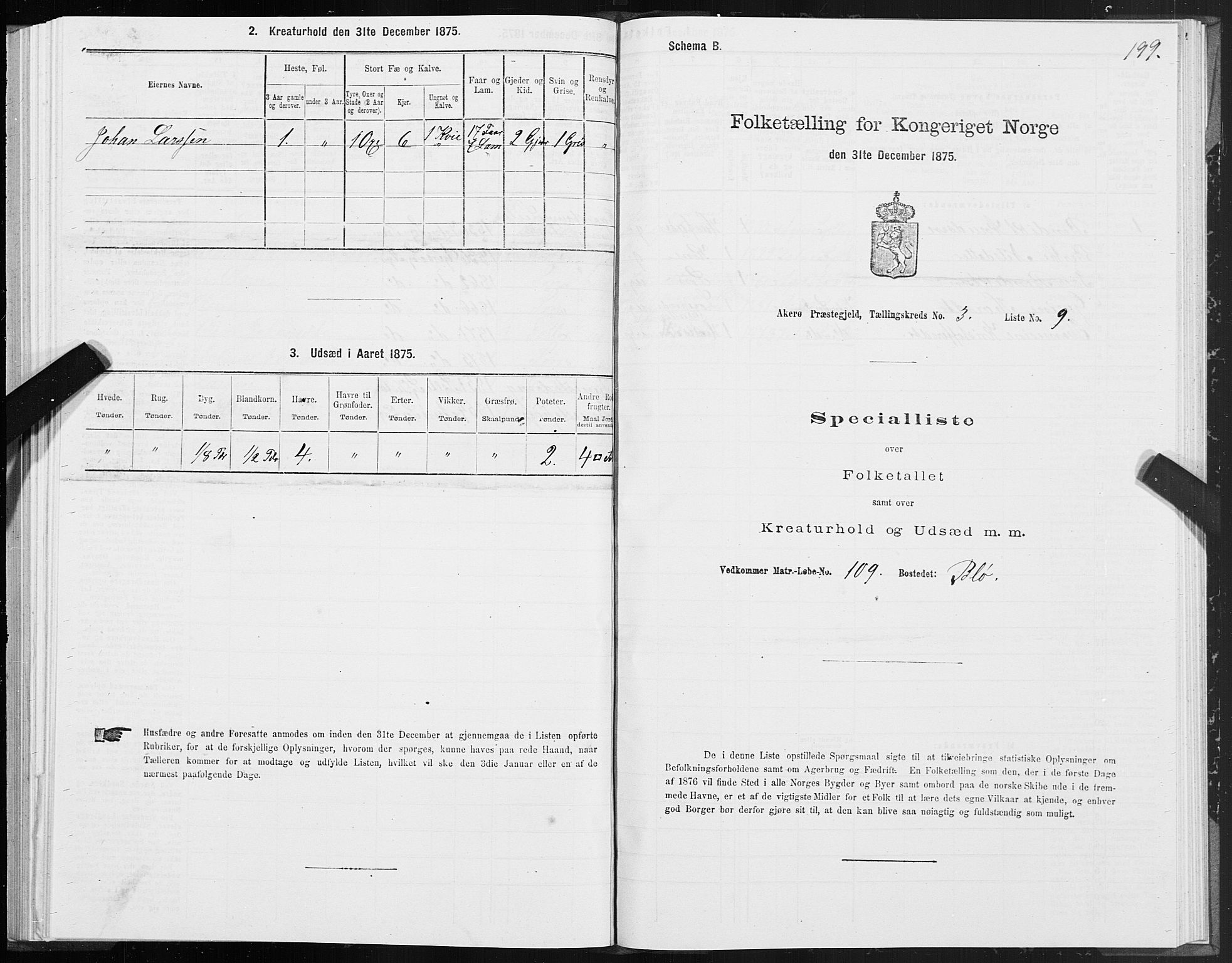 SAT, 1875 census for 1545P Aukra, 1875, p. 1199