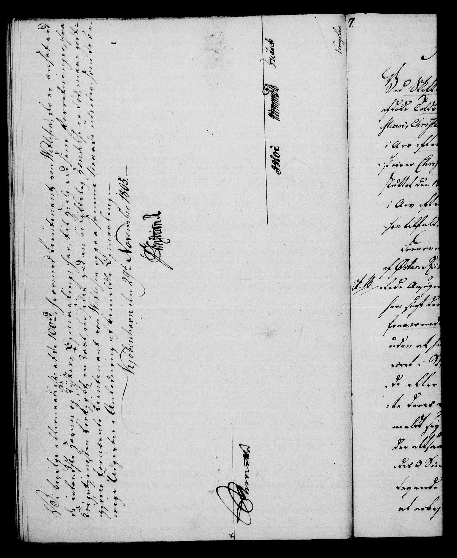Rentekammeret, Kammerkanselliet, RA/EA-3111/G/Gf/Gfa/L0087: Norsk relasjons- og resolusjonsprotokoll (merket RK 52.87), 1805, p. 618