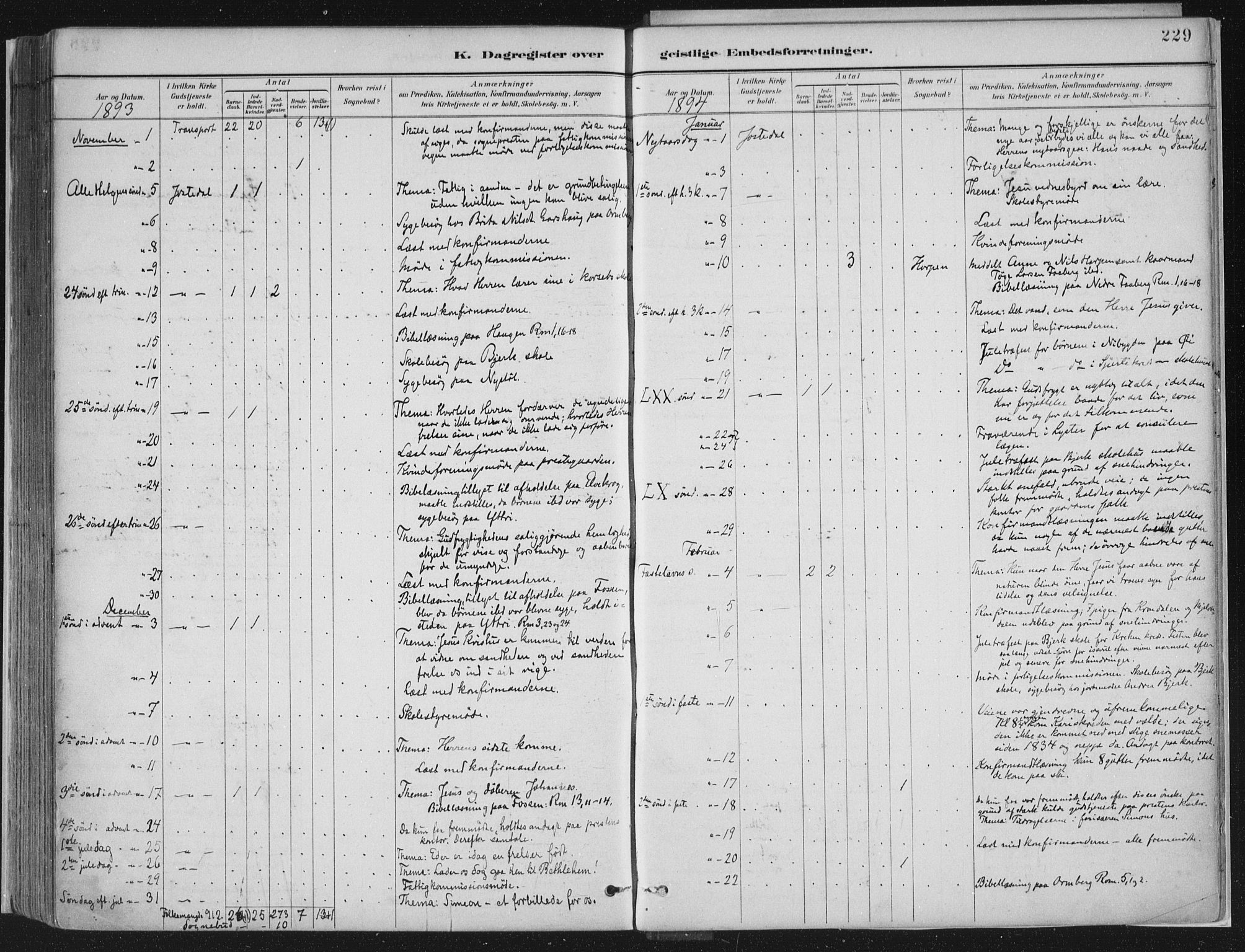Jostedal sokneprestembete, SAB/A-80601/H/Haa/Haab/L0001: Parish register (official) no. B 1, 1887-1914, p. 229