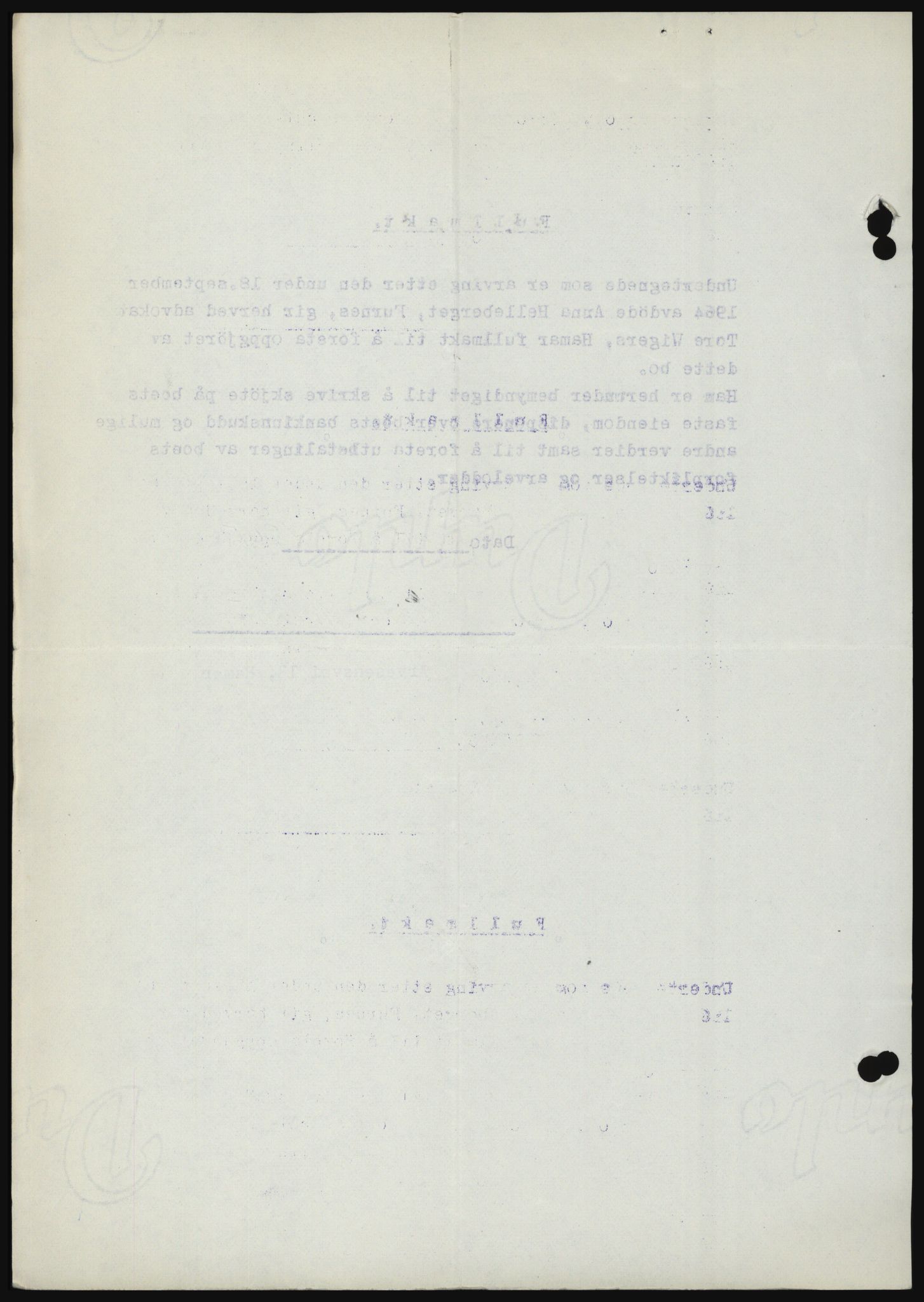 Nord-Hedmark sorenskriveri, SAH/TING-012/H/Hc/L0022: Mortgage book no. 22, 1965-1965, Diary no: : 4317/1965