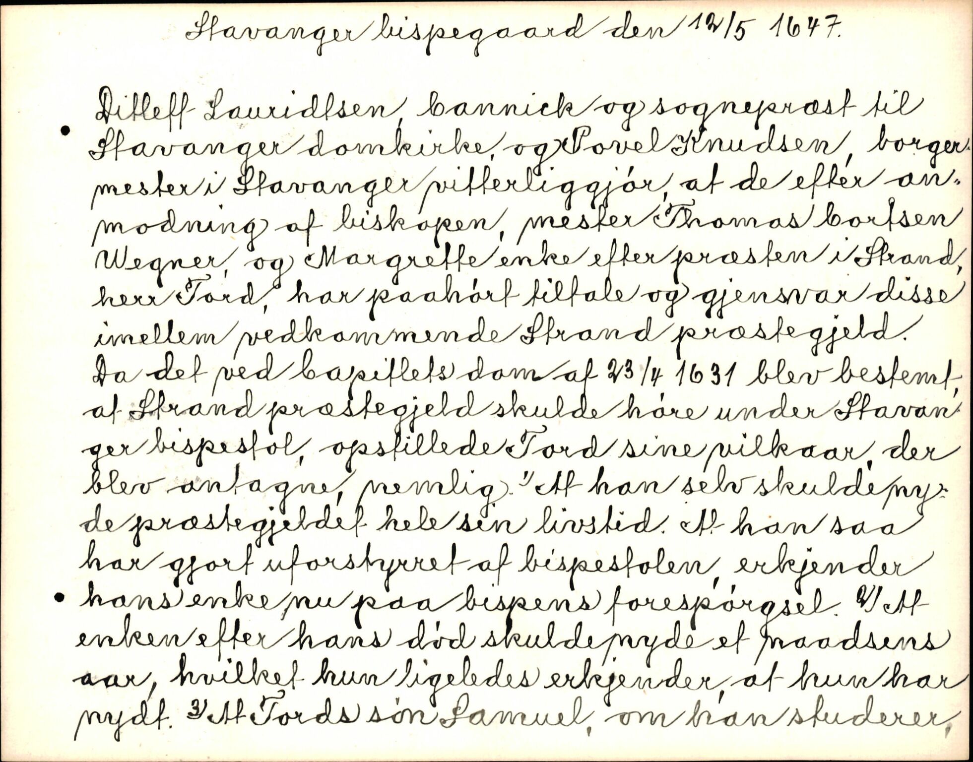 Riksarkivets diplomsamling, AV/RA-EA-5965/F35/F35k/L0003: Regestsedler: Prestearkiver fra Telemark, Agder, Vestlandet og Trøndelag, p. 323