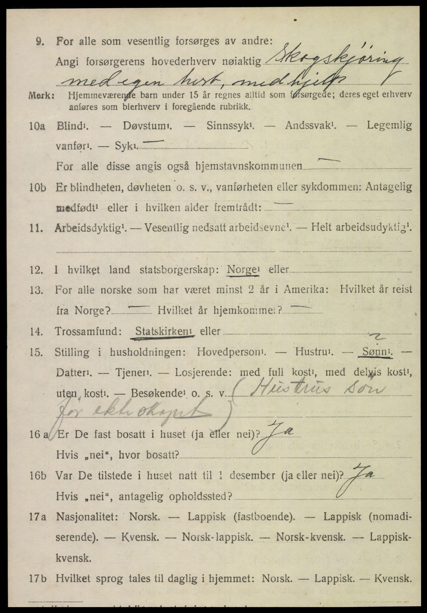 SAT, 1920 census for Leksvik, 1920, p. 1561