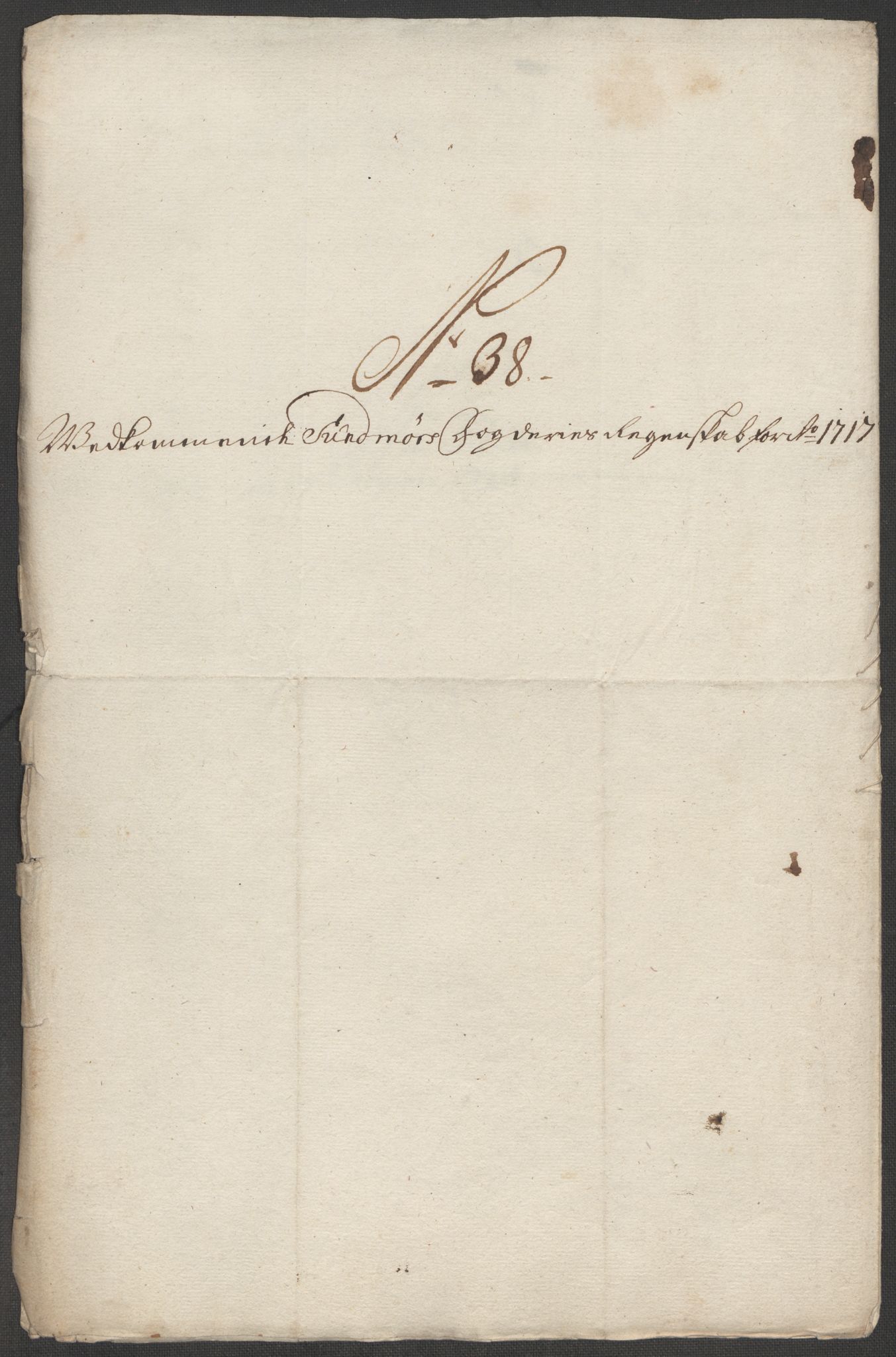 Rentekammeret inntil 1814, Reviderte regnskaper, Fogderegnskap, AV/RA-EA-4092/R54/L3569: Fogderegnskap Sunnmøre, 1717, p. 318