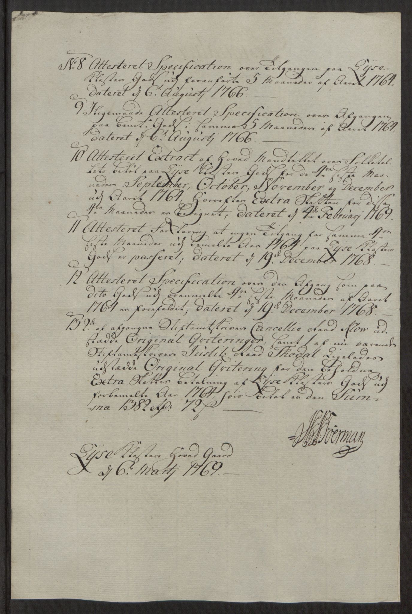 Rentekammeret inntil 1814, Reviderte regnskaper, Fogderegnskap, RA/EA-4092/R50/L3180: Ekstraskatten Lyse kloster, 1762-1783, p. 91