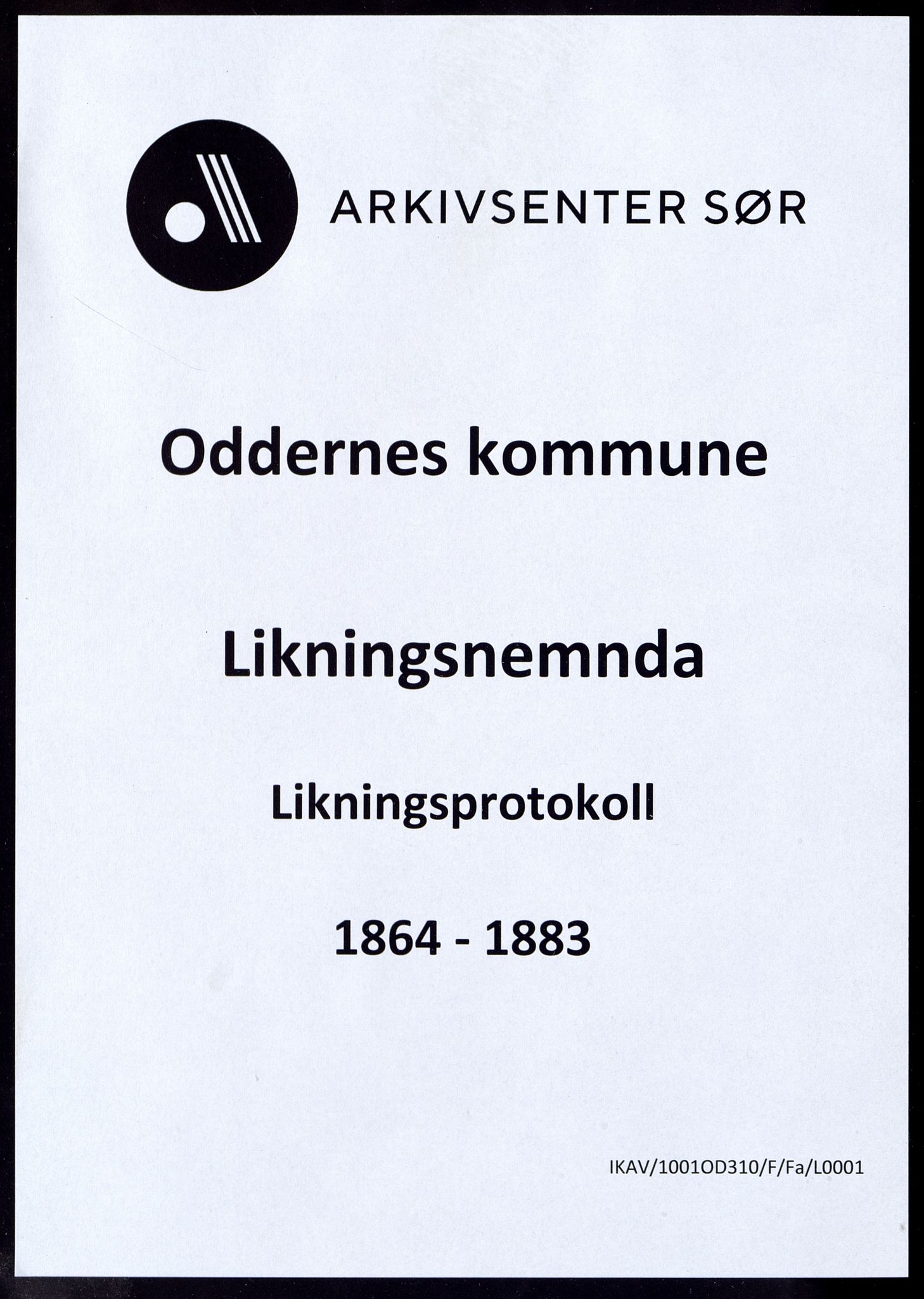 Oddernes kommune - Likningsnemnda, ARKSOR/1001OD310/F/Fa/L0001: Likningsprotokoll - kommuneskatt og skoleskatt, 1864-1883