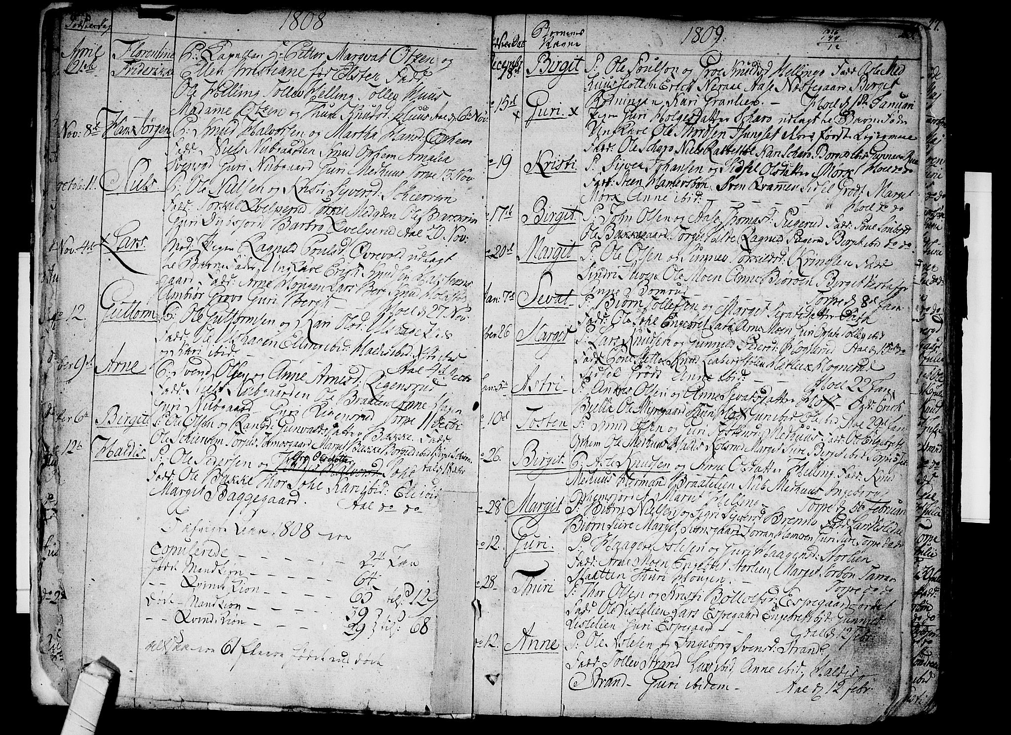 Ål kirkebøker, SAKO/A-249/F/Fa/L0003: Parish register (official) no. I 3, 1807-1814, p. 22-23