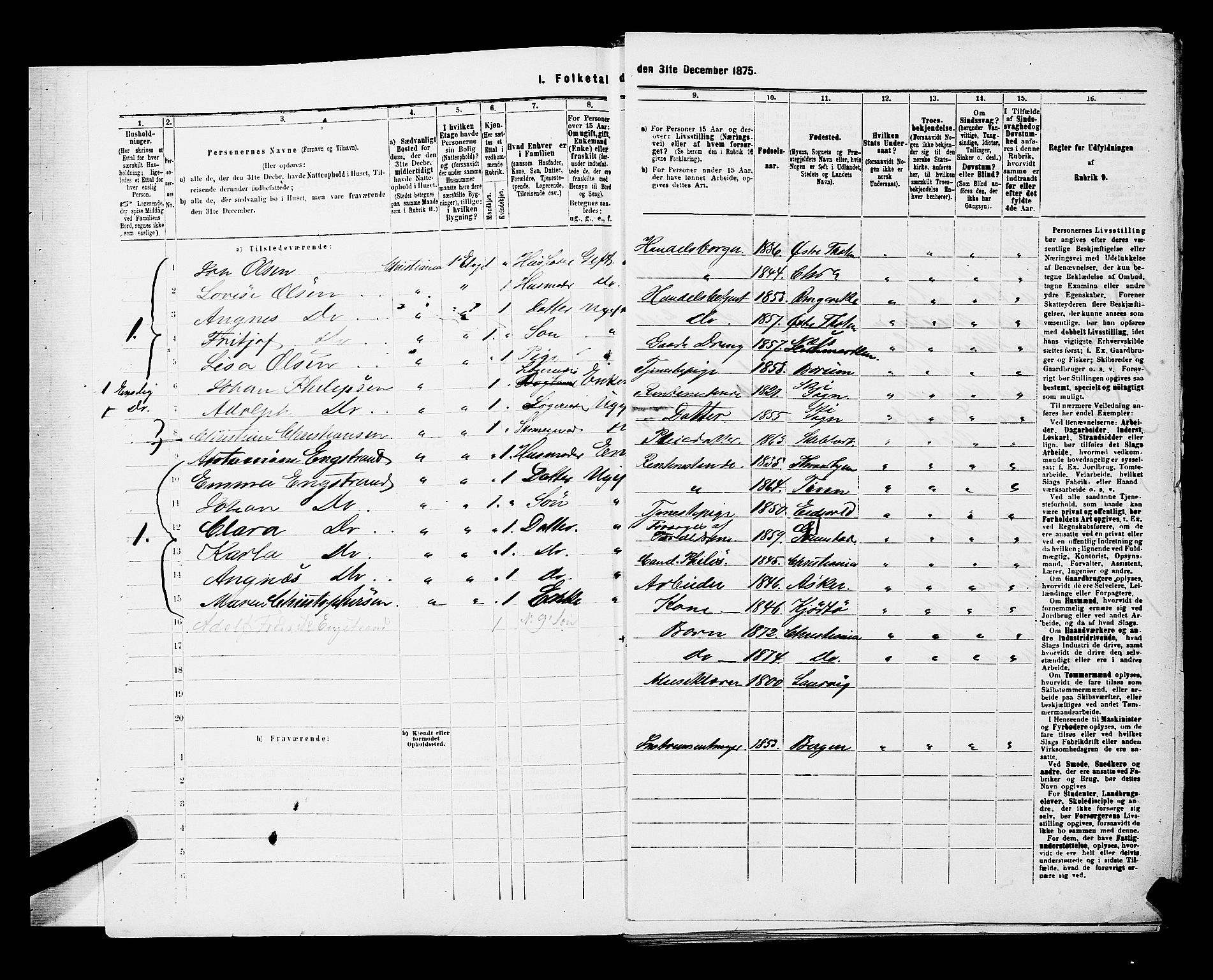 RA, 1875 census for 0301 Kristiania, 1875, p. 4776