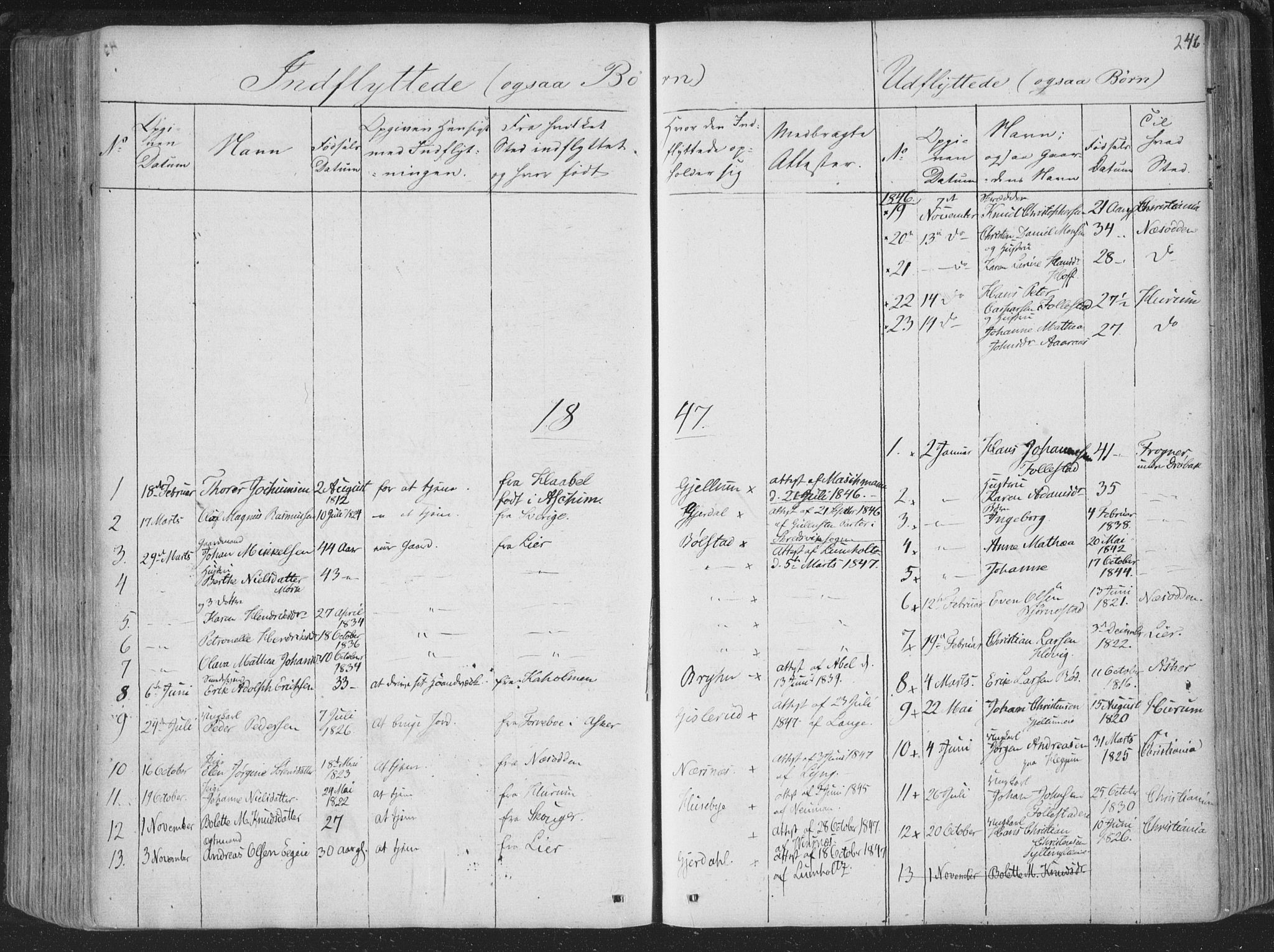 Røyken kirkebøker, AV/SAKO-A-241/F/Fa/L0005: Parish register (official) no. 5, 1833-1856, p. 246