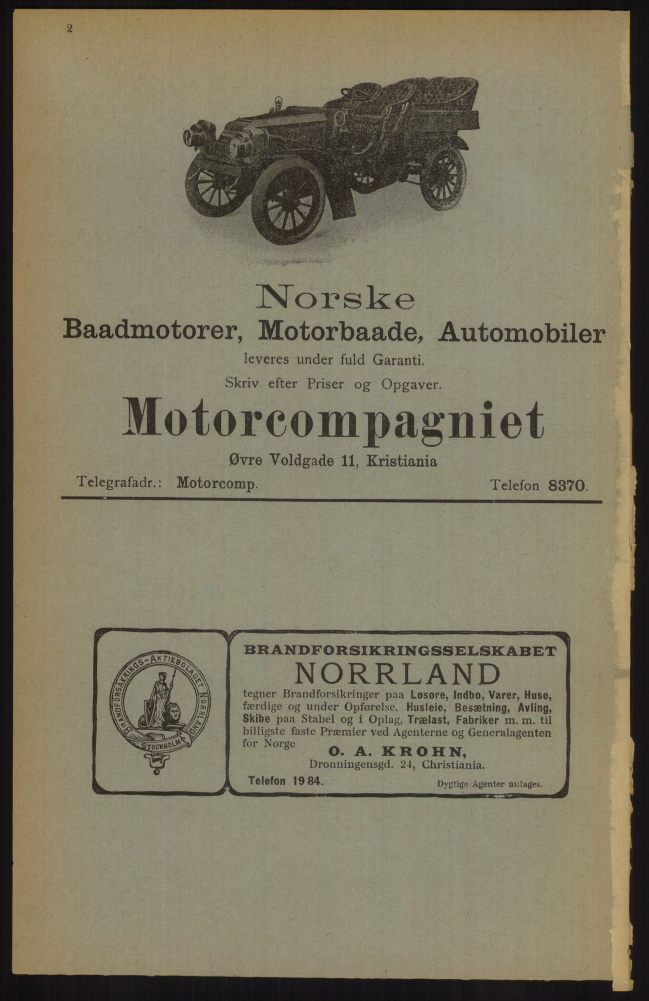 Kristiania/Oslo adressebok, PUBL/-, 1905, p. 2