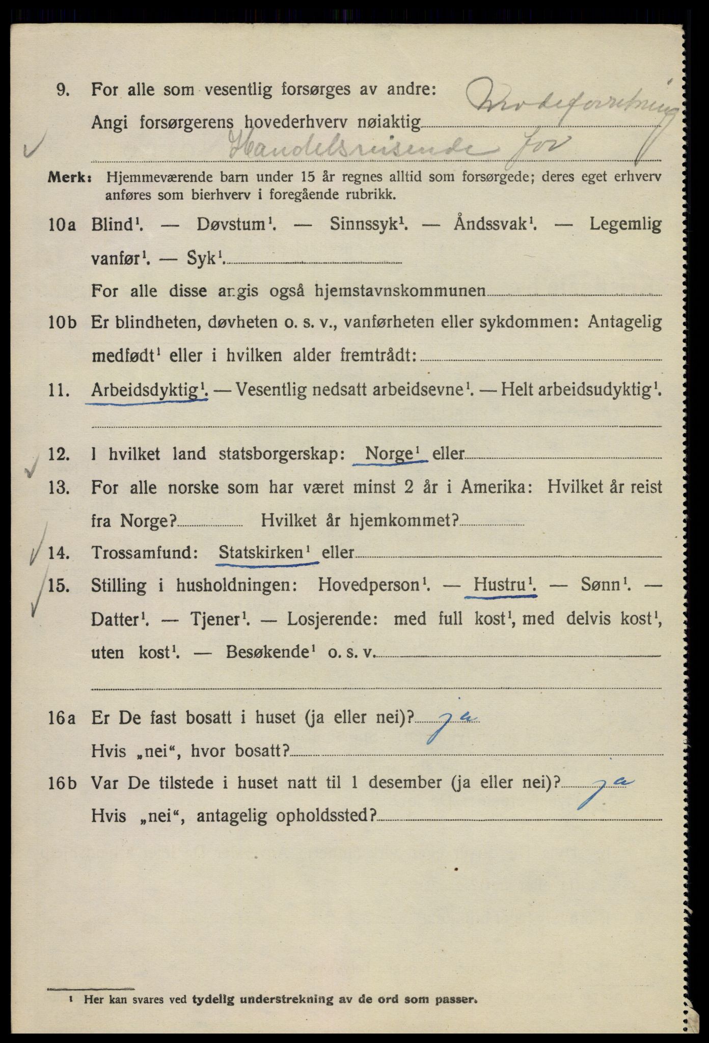 SAO, 1920 census for Kristiania, 1920, p. 575806