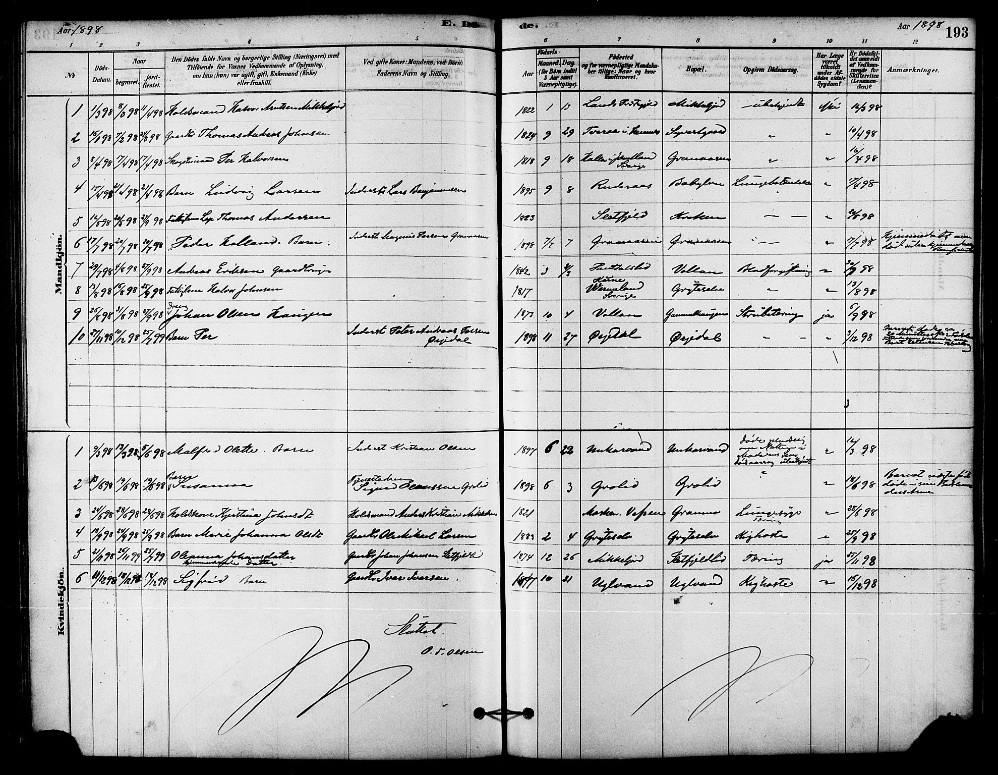 Ministerialprotokoller, klokkerbøker og fødselsregistre - Nordland, AV/SAT-A-1459/823/L0325: Parish register (official) no. 823A02, 1878-1898, p. 193