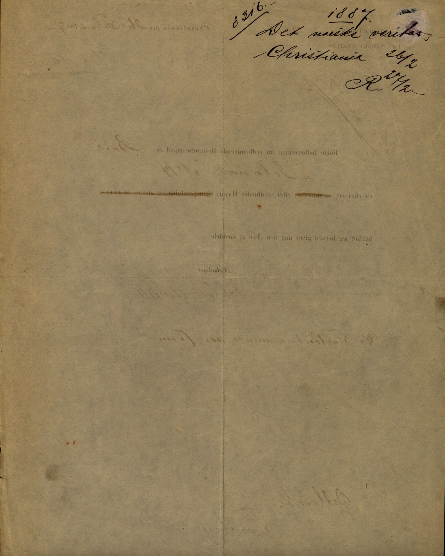 Pa 63 - Østlandske skibsassuranceforening, VEMU/A-1079/G/Ga/L0020/0001: Havaridokumenter / Tellus, Telanak, Wilhelmine, 1887, p. 107