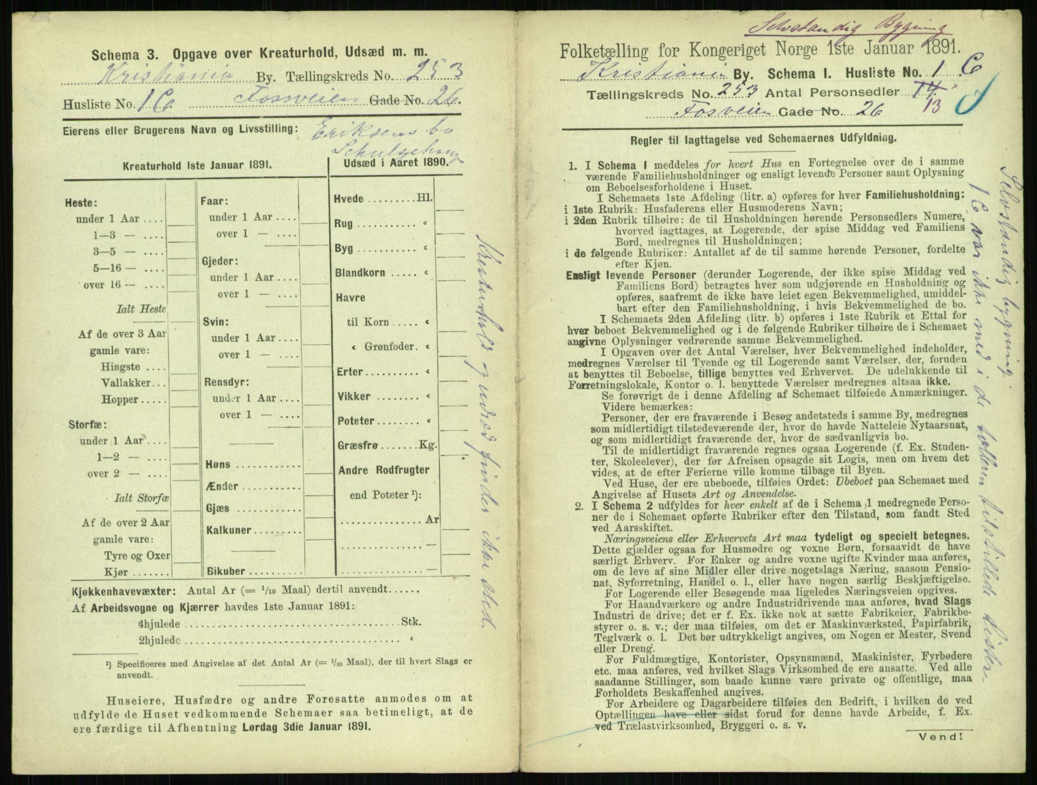 RA, 1891 census for 0301 Kristiania, 1891, p. 153643