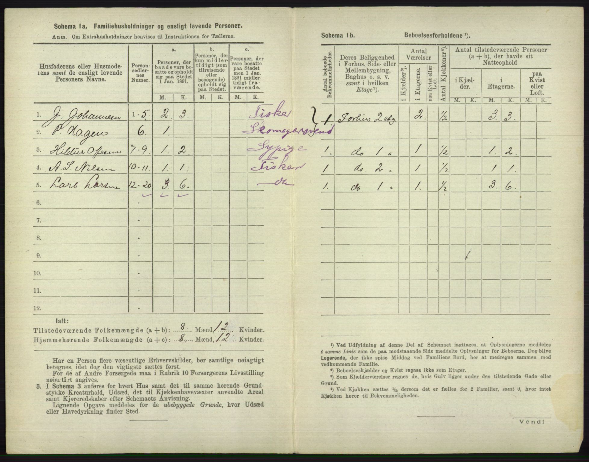 RA, 1891 census for 1804 Bodø, 1891, p. 3810