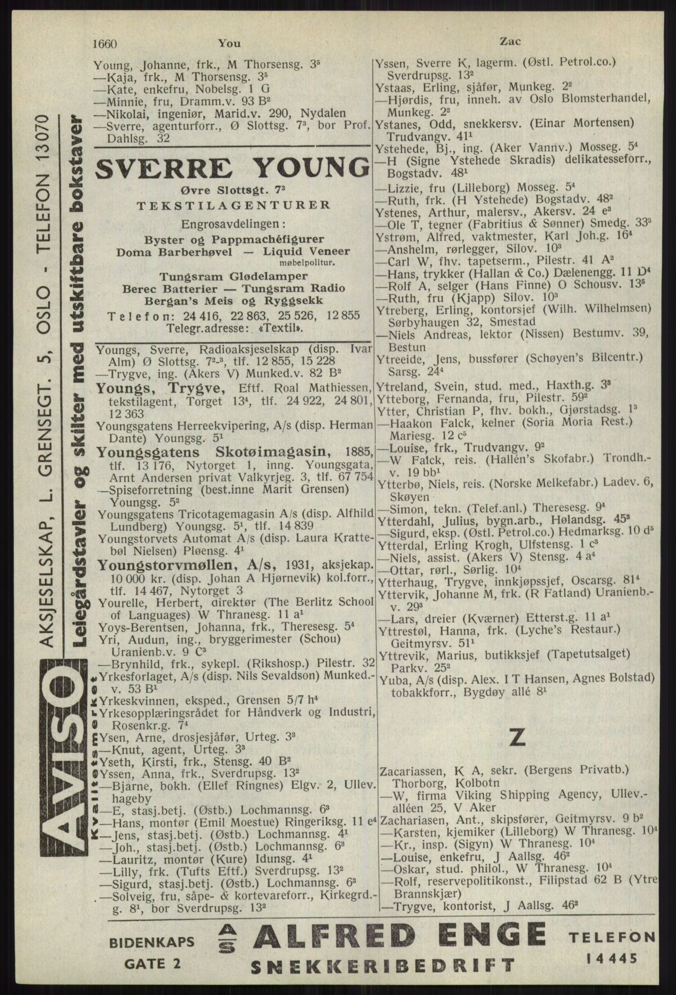 Kristiania/Oslo adressebok, PUBL/-, 1941, p. 1660