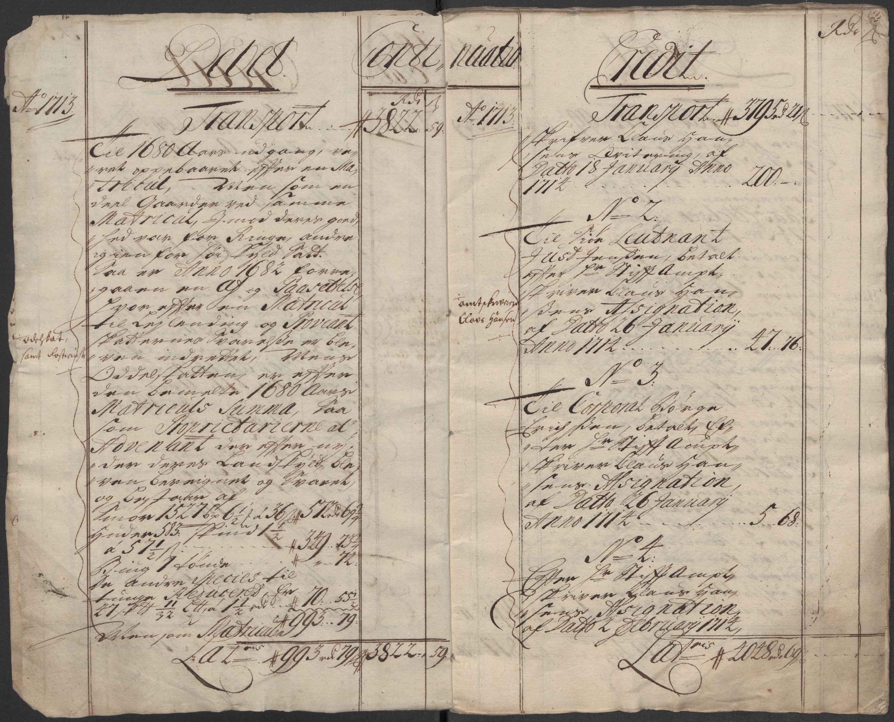 Rentekammeret inntil 1814, Reviderte regnskaper, Fogderegnskap, RA/EA-4092/R33/L1985: Fogderegnskap Larvik grevskap, 1713, p. 5