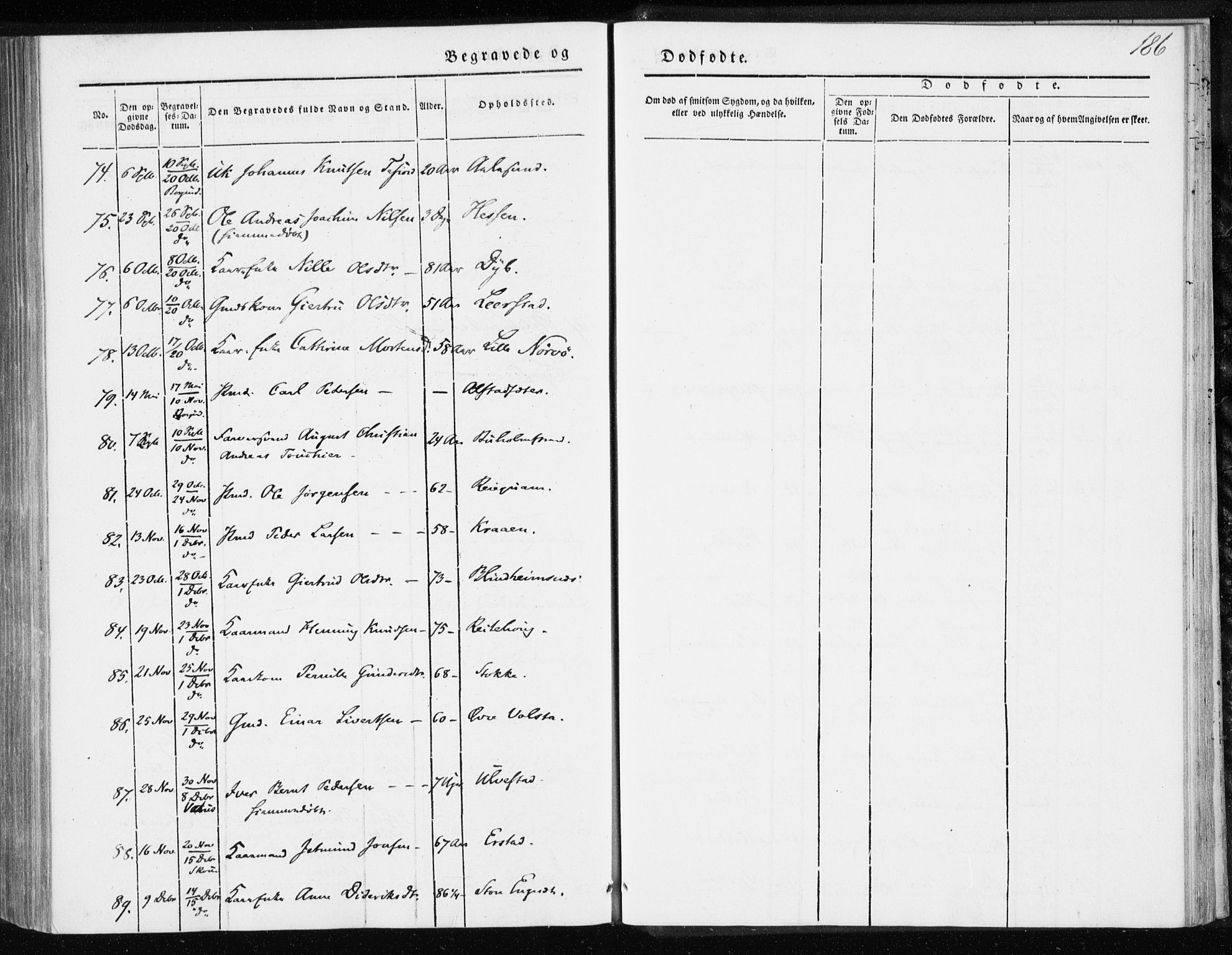 Ministerialprotokoller, klokkerbøker og fødselsregistre - Møre og Romsdal, AV/SAT-A-1454/528/L0415: Curate's parish register no. 528B03, 1843-1852, p. 186