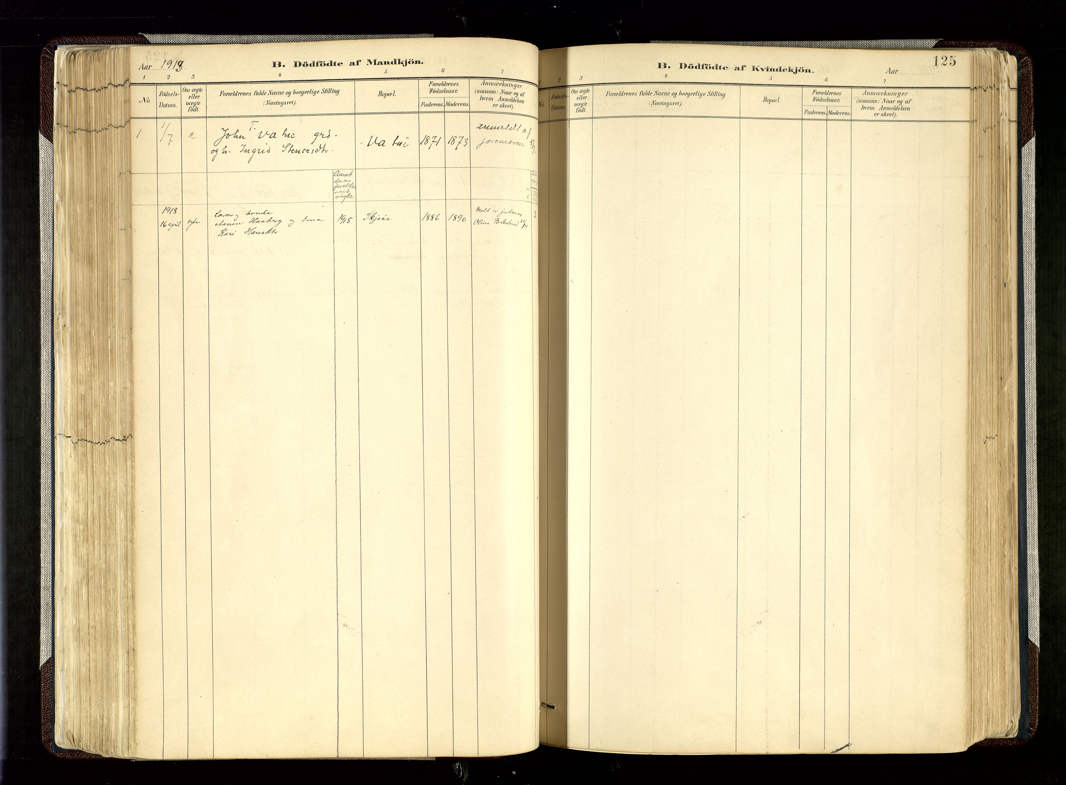 Hægebostad sokneprestkontor, SAK/1111-0024/F/Fa/Fab/L0004: Parish register (official) no. A 4, 1887-1929, p. 125