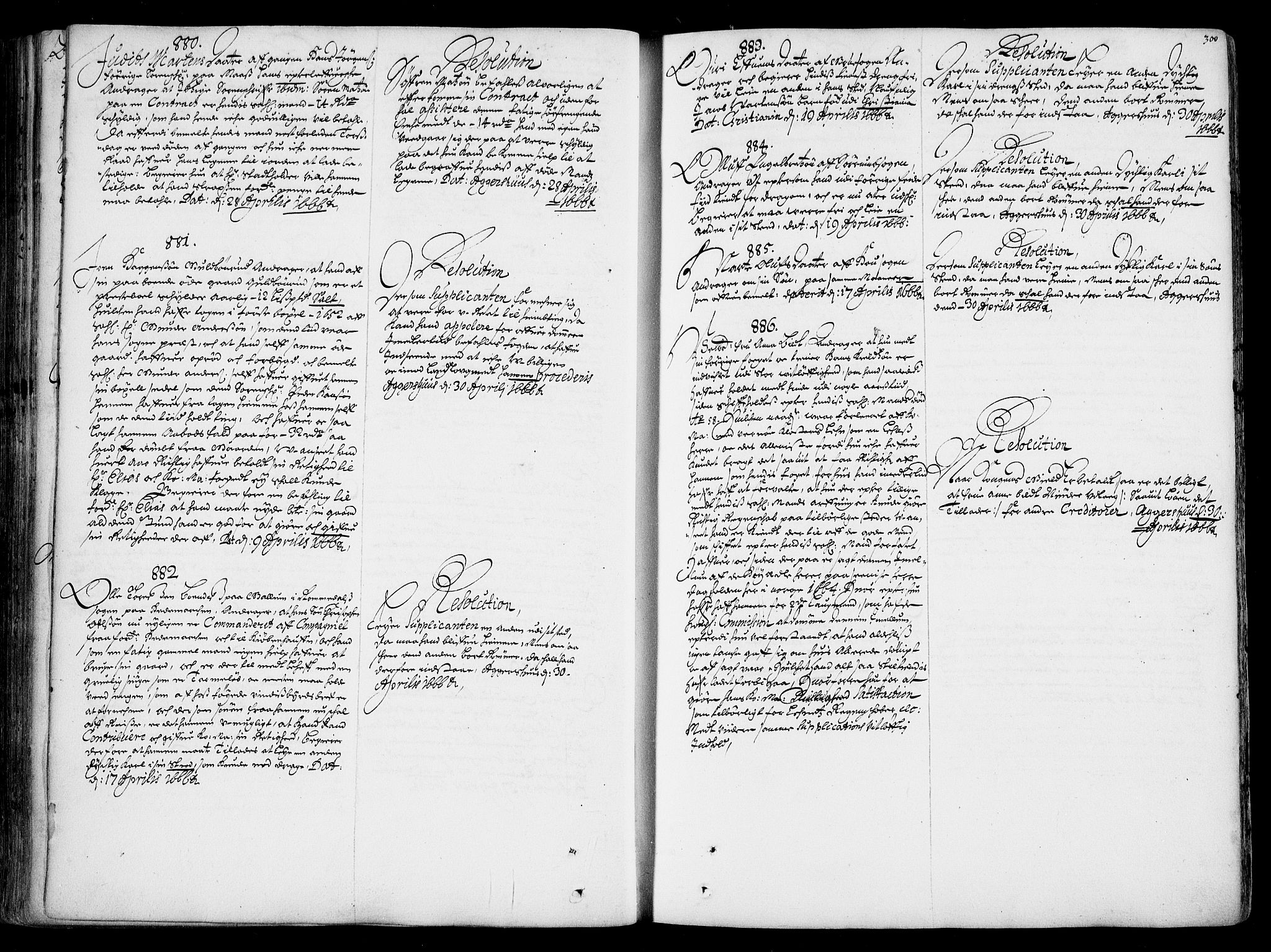 Stattholderembetet 1572-1771, AV/RA-EA-2870/Ad/L0001: Supplikasjons- og resolusjonsprotokoll, 1662-1669, p. 299b-300a
