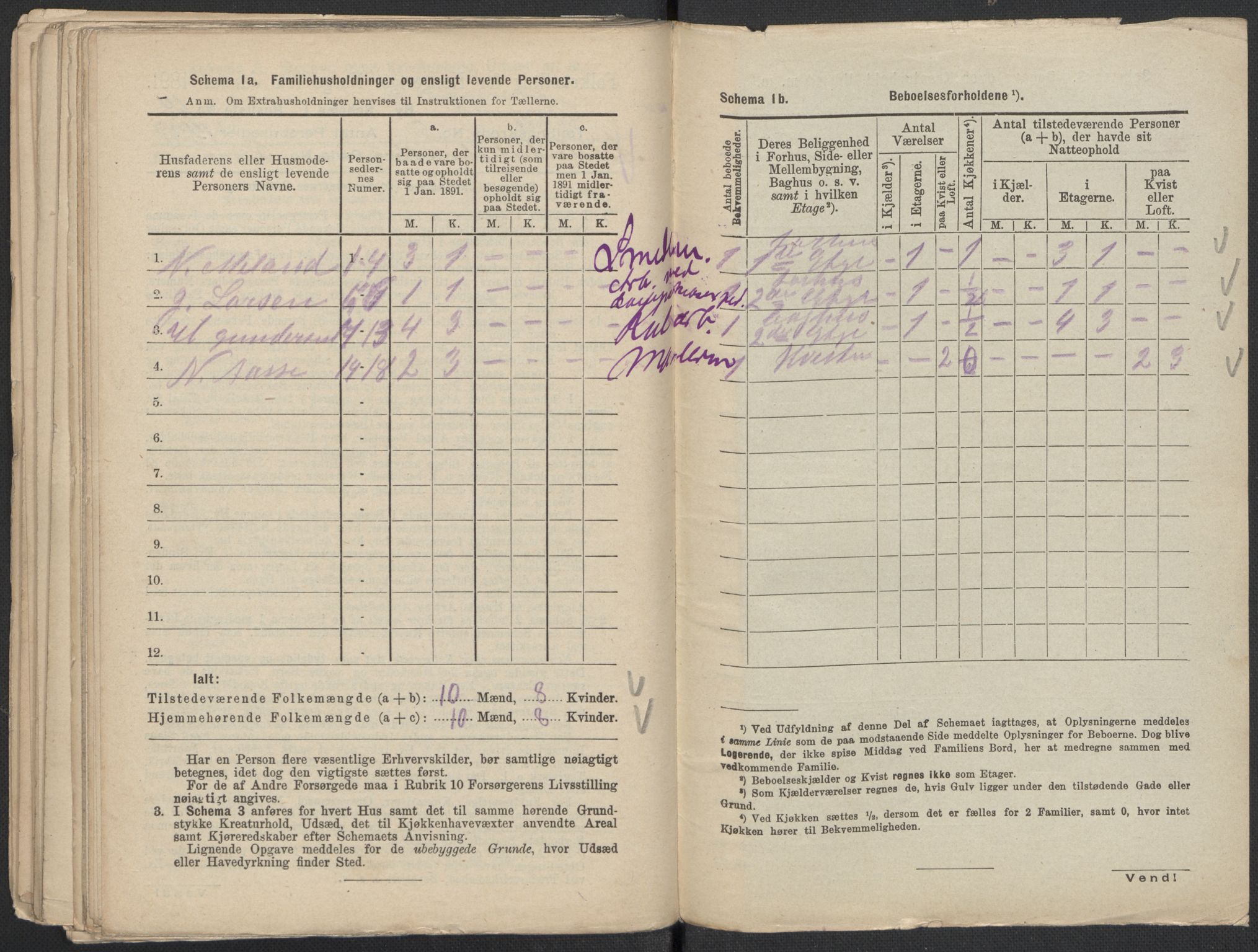 RA, 1891 Census for 1301 Bergen, 1891, p. 8449