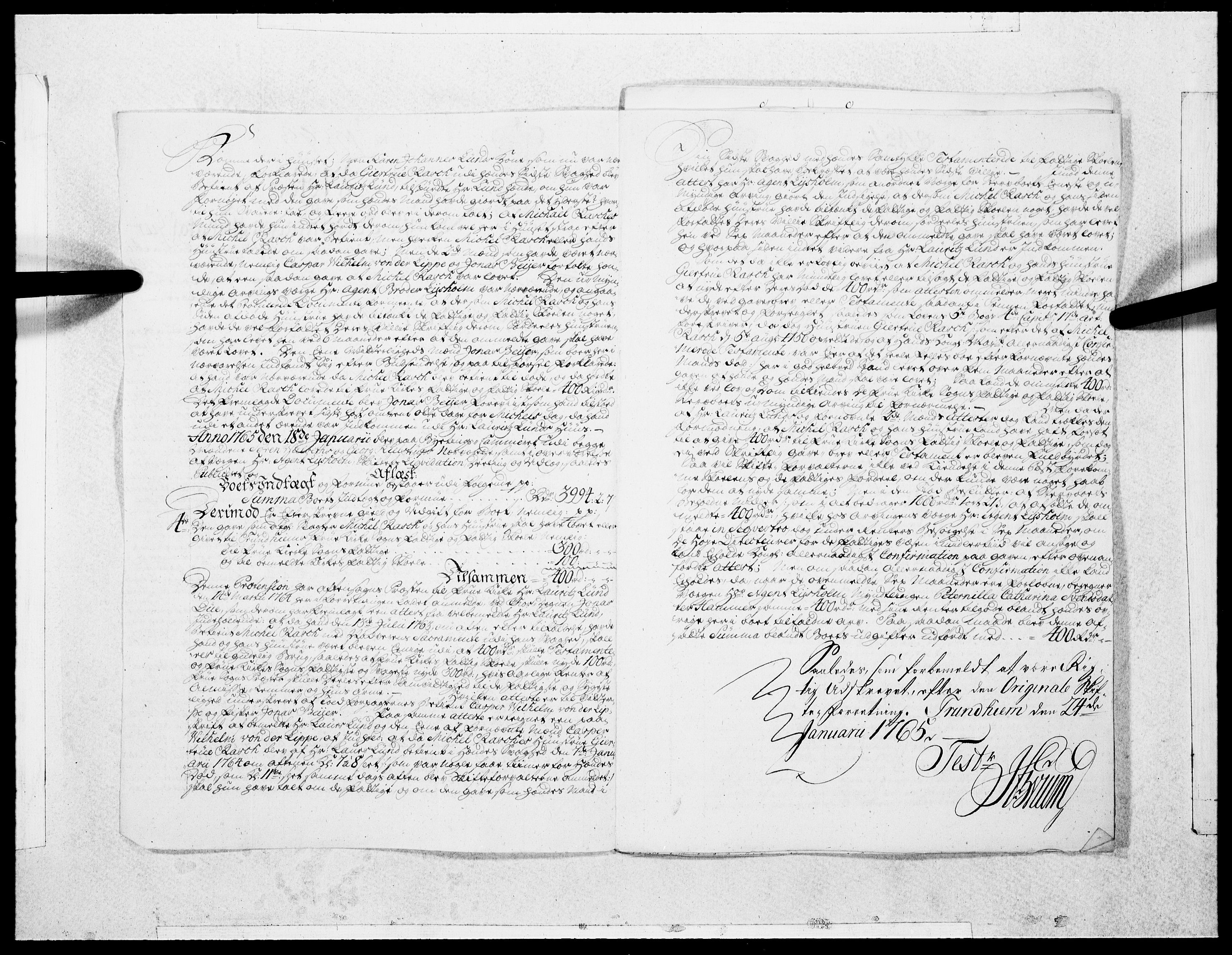 Danske Kanselli 1572-1799, AV/RA-EA-3023/F/Fc/Fcc/Fcca/L0190: Norske innlegg 1572-1799, 1765, p. 345