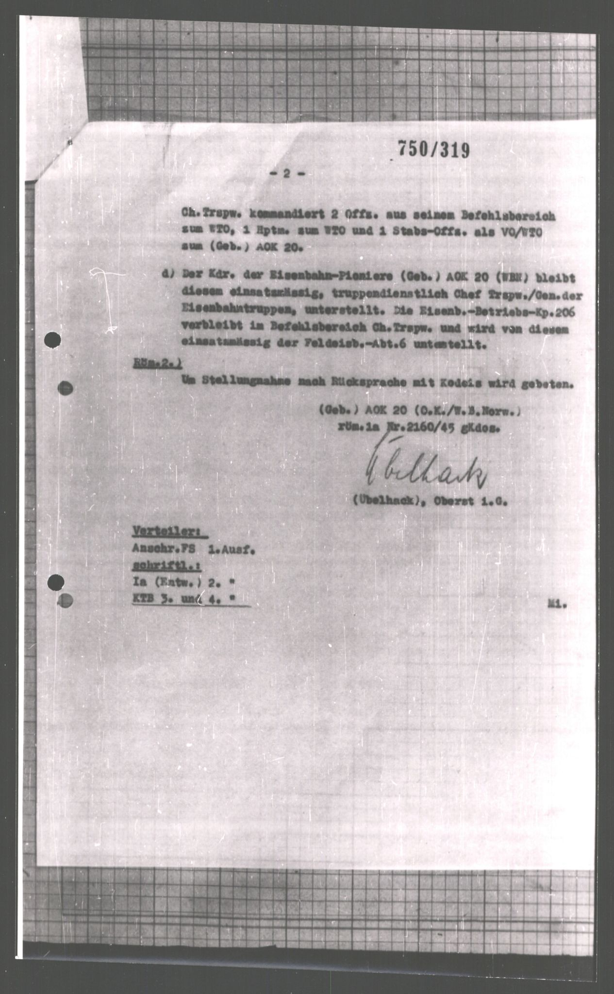 Forsvarets Overkommando. 2 kontor. Arkiv 11.4. Spredte tyske arkivsaker, AV/RA-RAFA-7031/D/Dar/Dara/L0008: Krigsdagbøker for 20. Gebirgs-Armee-Oberkommando (AOK 20), 1945, p. 766