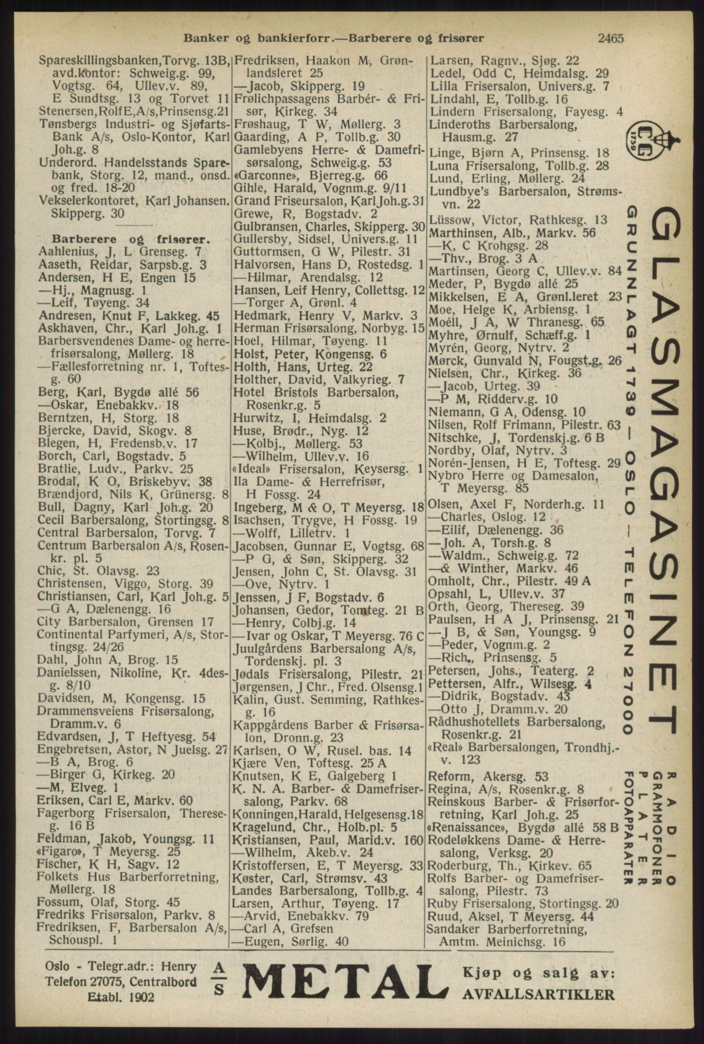 Kristiania/Oslo adressebok, PUBL/-, 1936, p. 2465