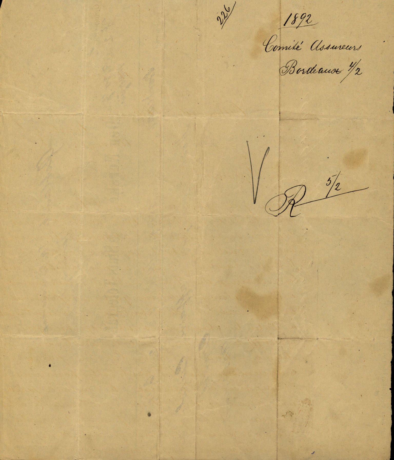 Pa 63 - Østlandske skibsassuranceforening, VEMU/A-1079/G/Ga/L0028/0005: Havaridokumenter / Tjømø, Magnolia, Caroline, Olaf, Stjernen, 1892, p. 84