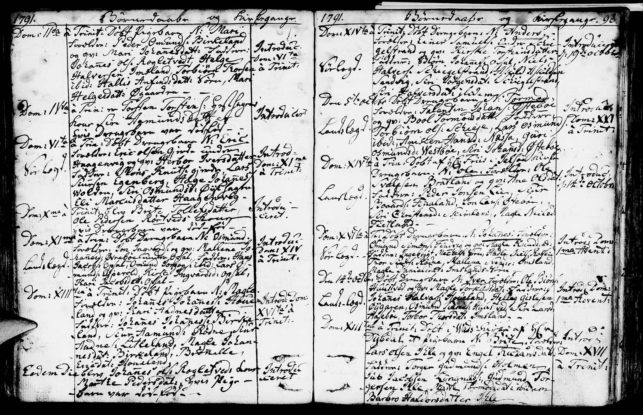 Vikedal sokneprestkontor, AV/SAST-A-101840/01/IV: Parish register (official) no. A 2, 1779-1817, p. 98