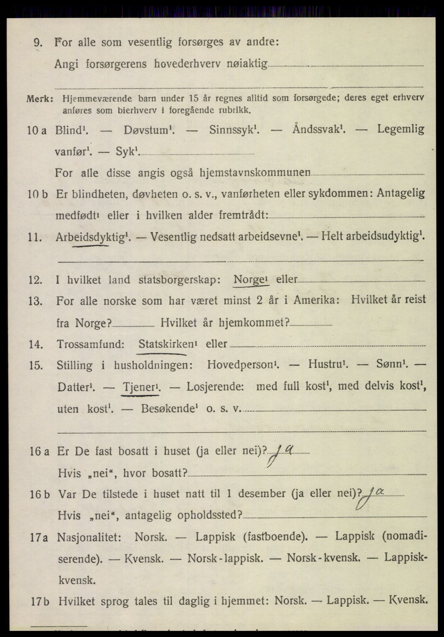 SAT, 1920 census for Brønnøy, 1920, p. 5871