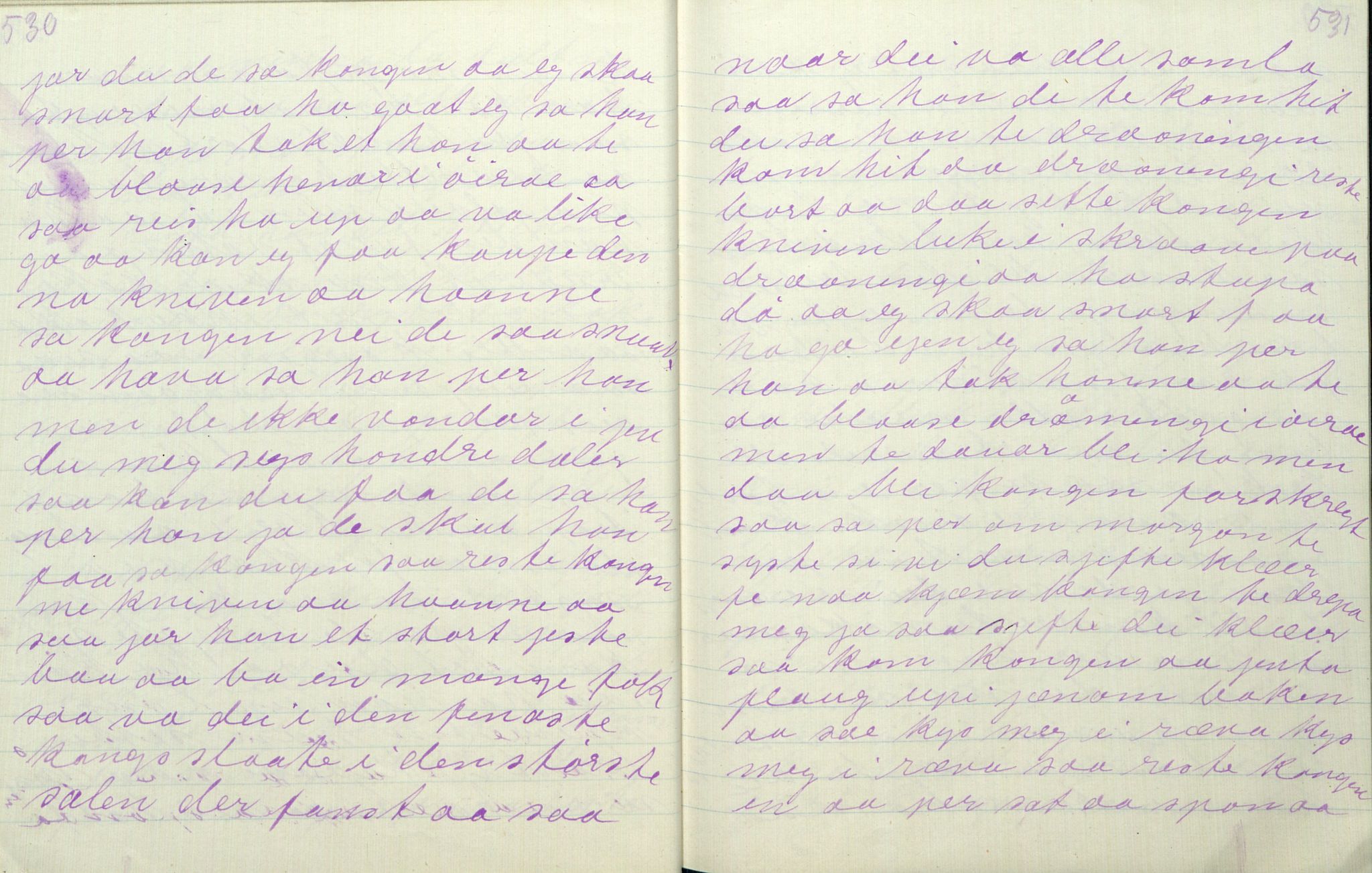 Rikard Berge, TEMU/TGM-A-1003/F/L0011/0011: 381-399 / 391 Oppskrifter av Gunnhild Kivle, 1918-1919, p. 530-531