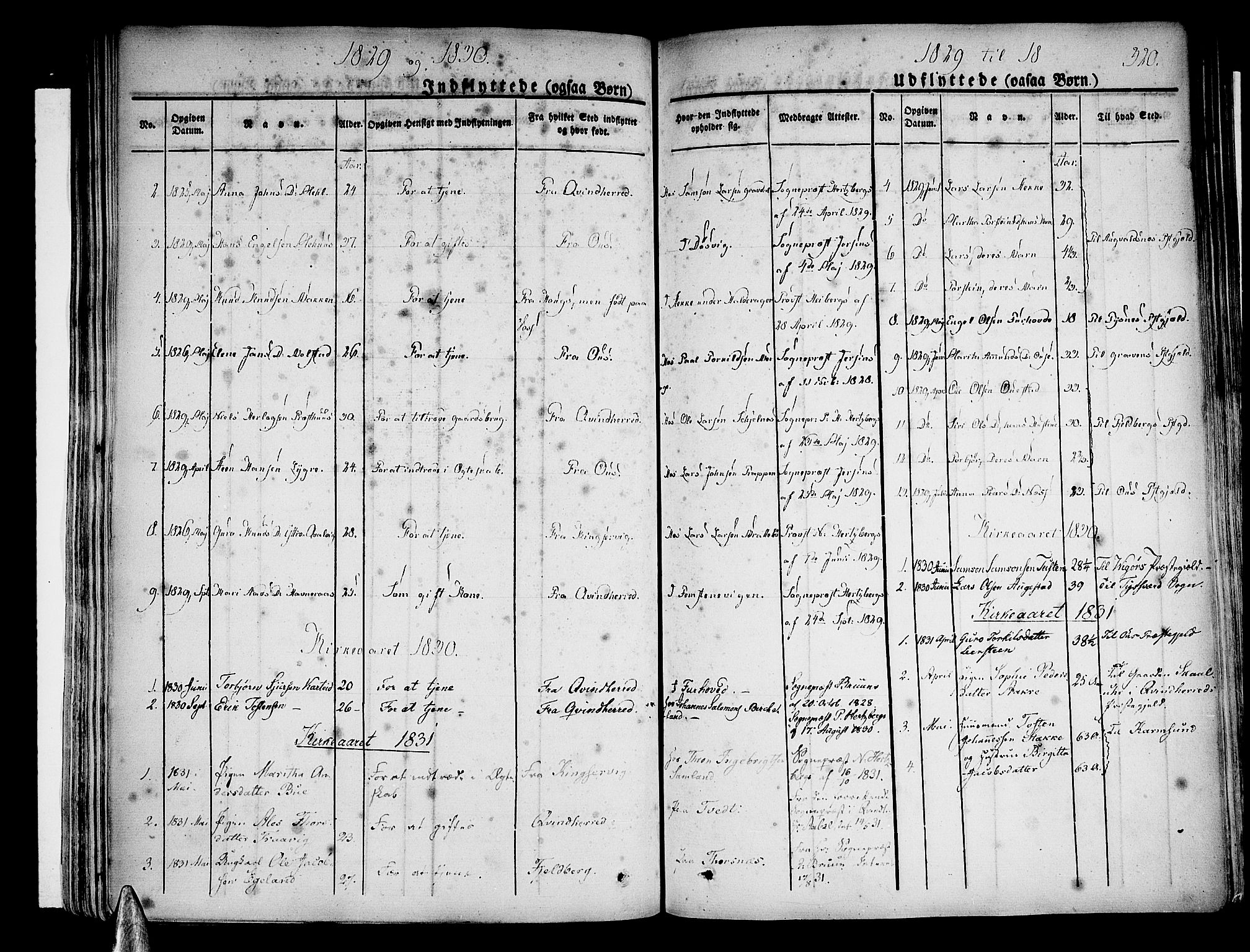 Strandebarm sokneprestembete, AV/SAB-A-78401/H/Haa: Parish register (official) no. A 6, 1826-1843, p. 320