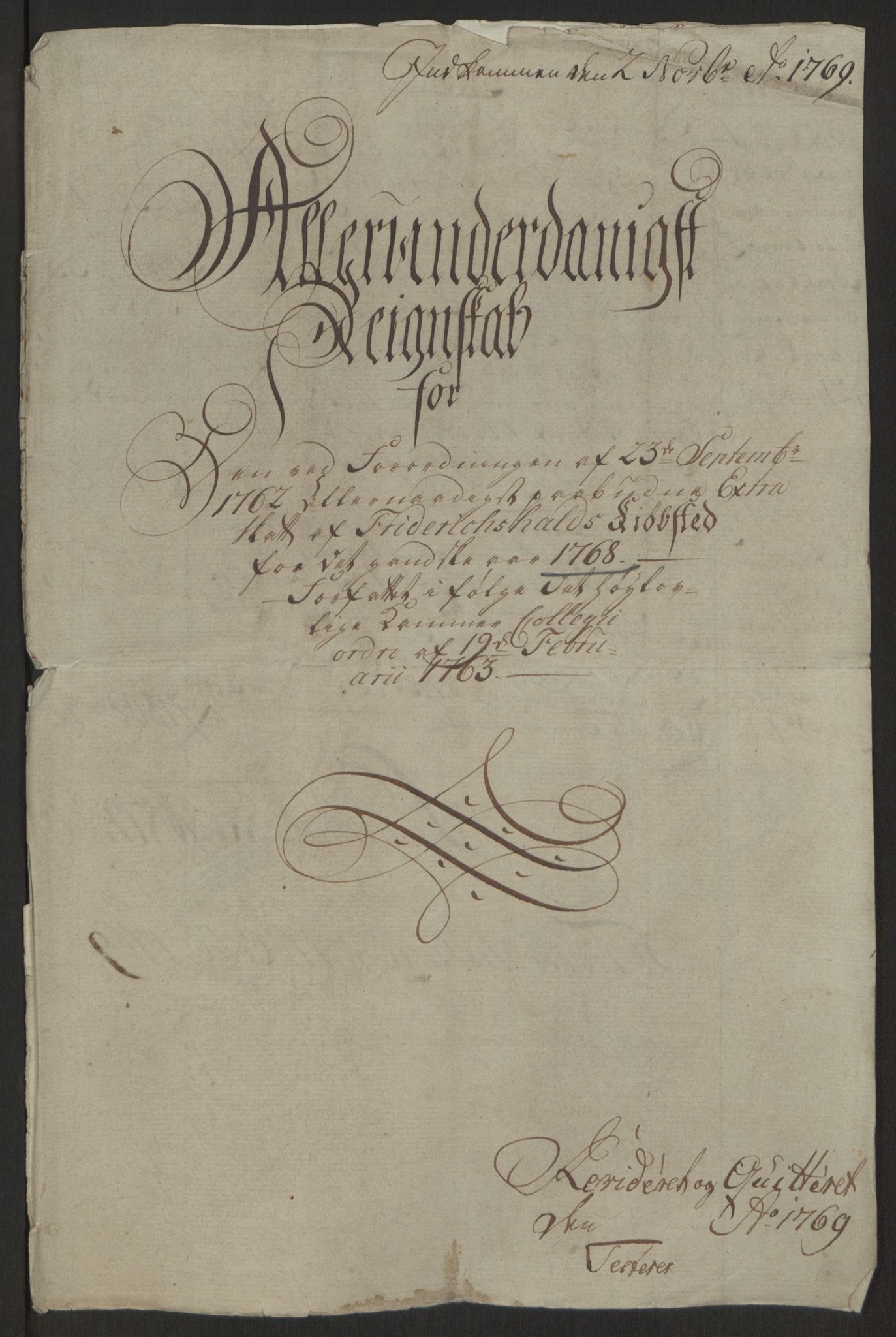 Rentekammeret inntil 1814, Reviderte regnskaper, Byregnskaper, RA/EA-4066/R/Ra/L0006/0001: [A4] Kontribusjonsregnskap / Ekstraskatt, 1762-1772, p. 144