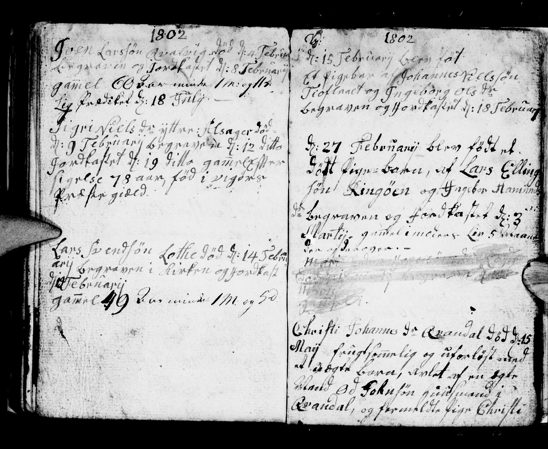 Ullensvang sokneprestembete, SAB/A-78701/H/Hab: Parish register (copy) no. E 4, 1801-1803